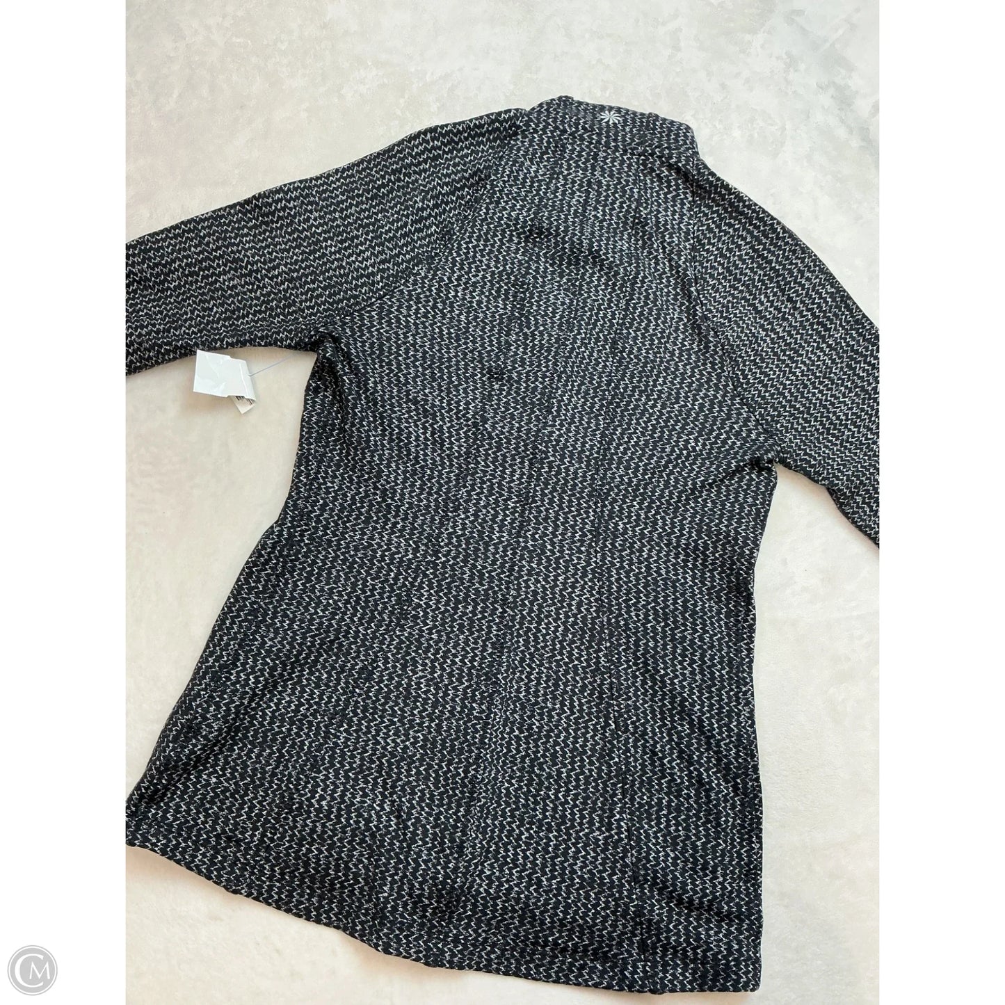 Athletic Jacket By Athleta In Black & Grey, Size: S