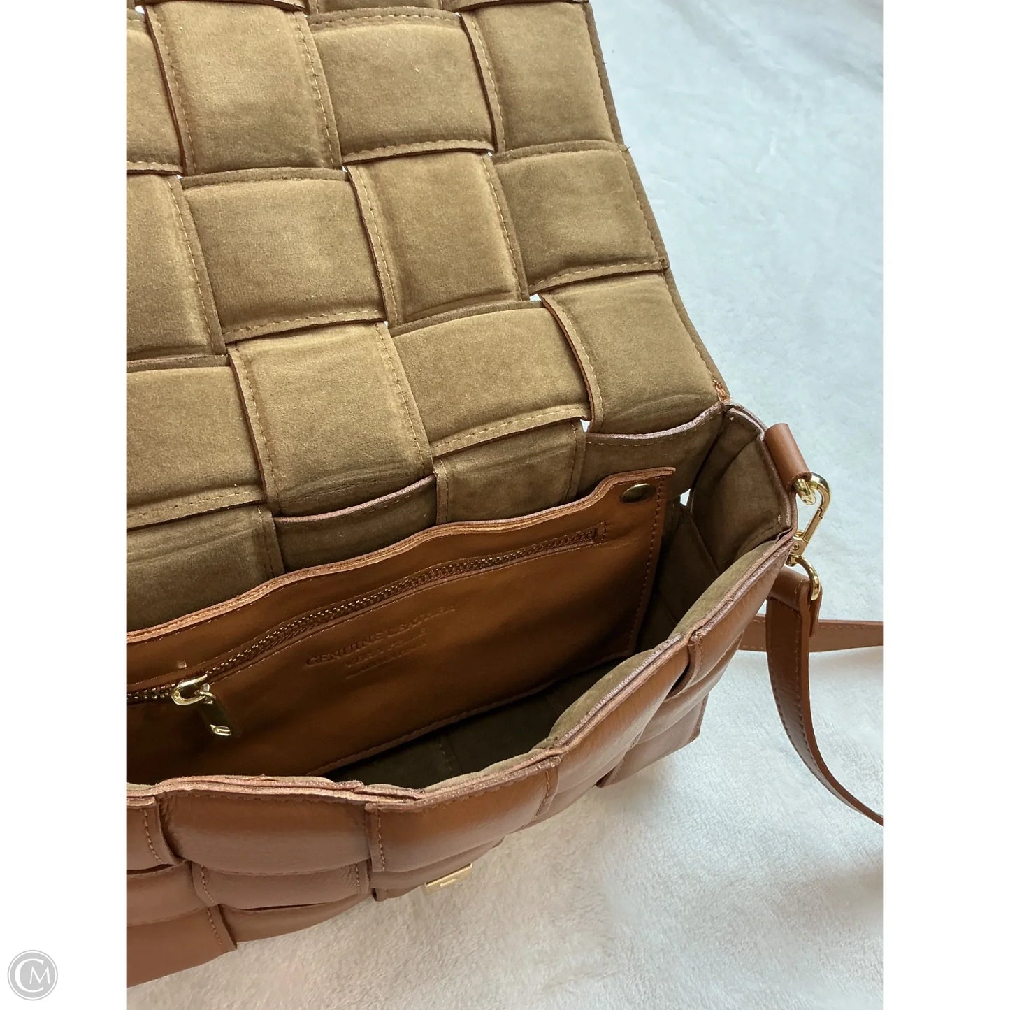 Crossbody Leather By Cmc, Size: Medium