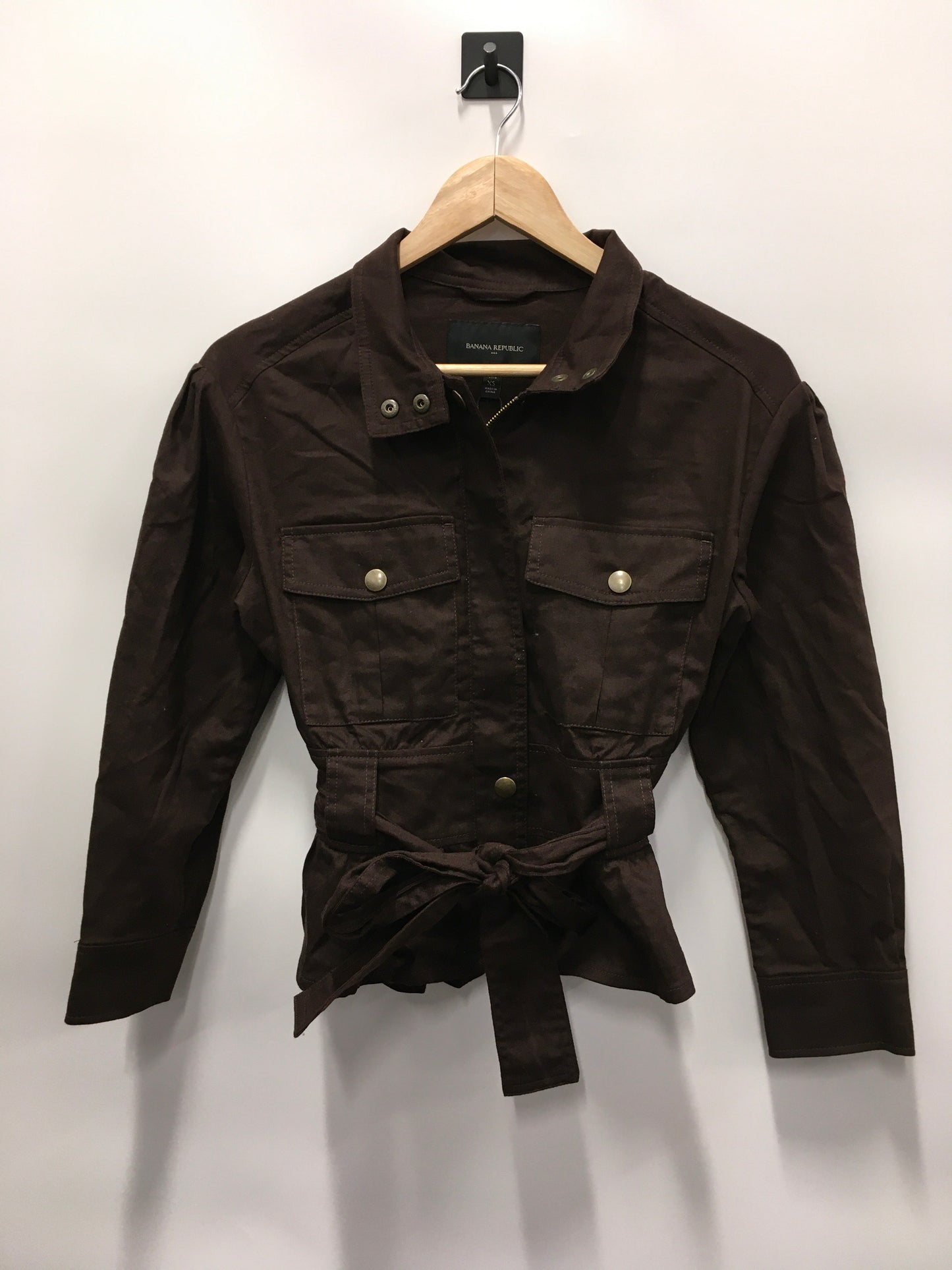 Brown Jacket Other Banana Republic, Size Petite Xs