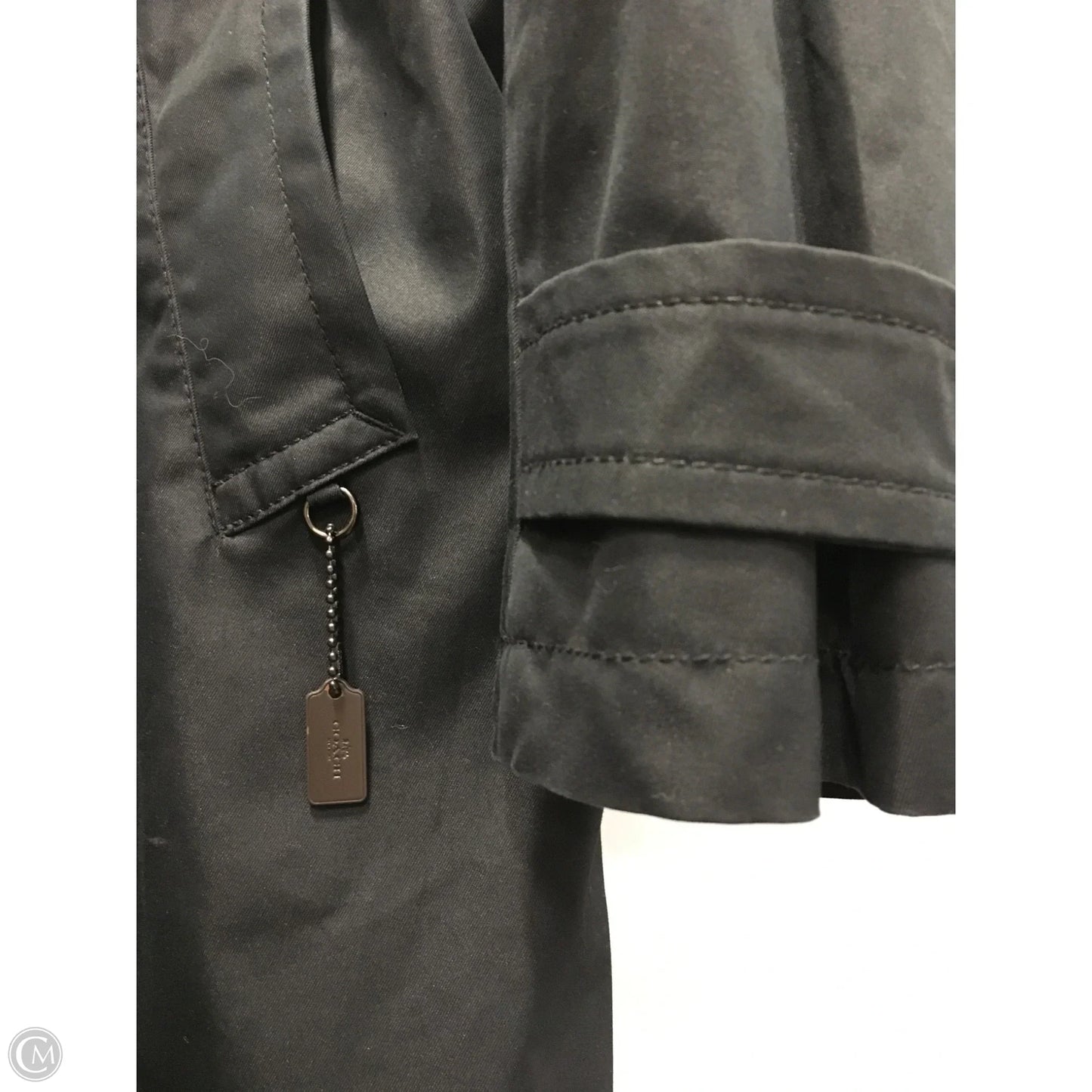 Coat Trench Coat By Coach In Black, Size: Xl