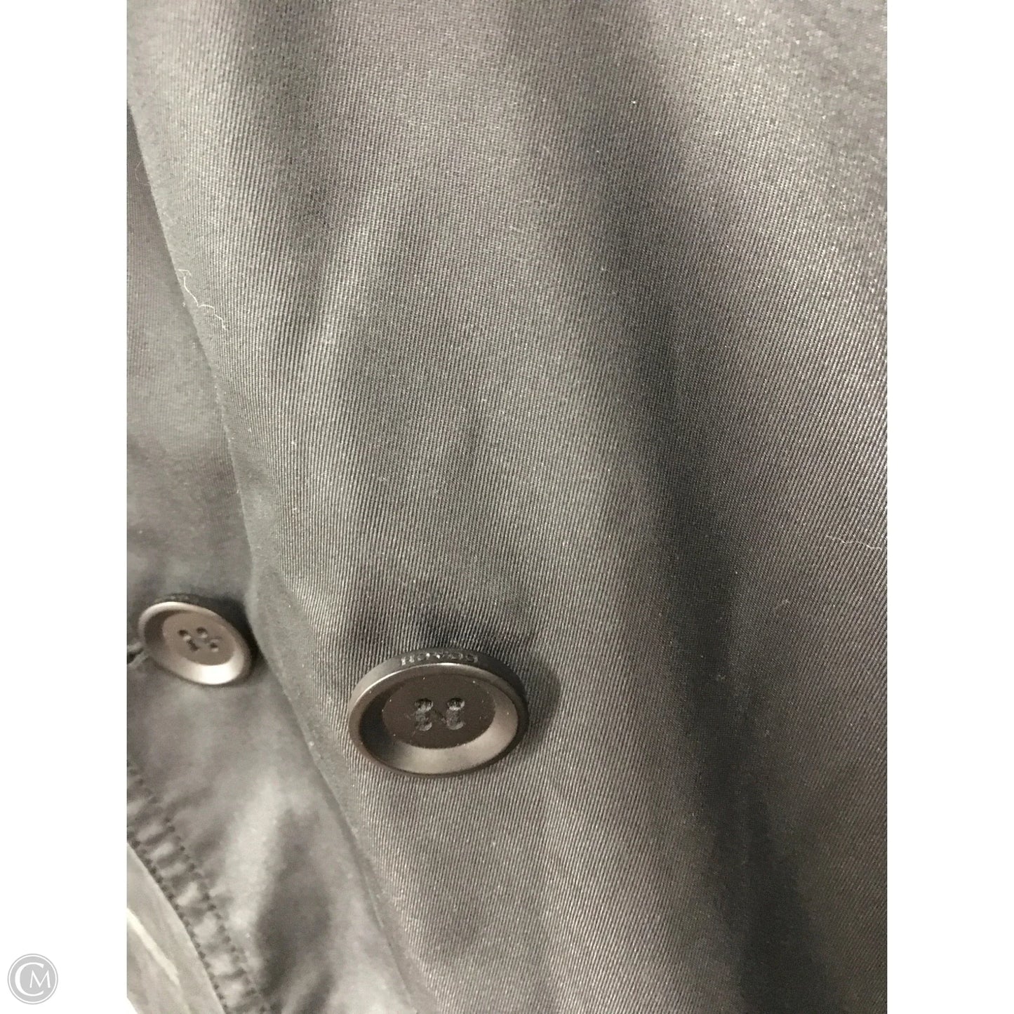 Coat Trench Coat By Coach In Black, Size: Xl
