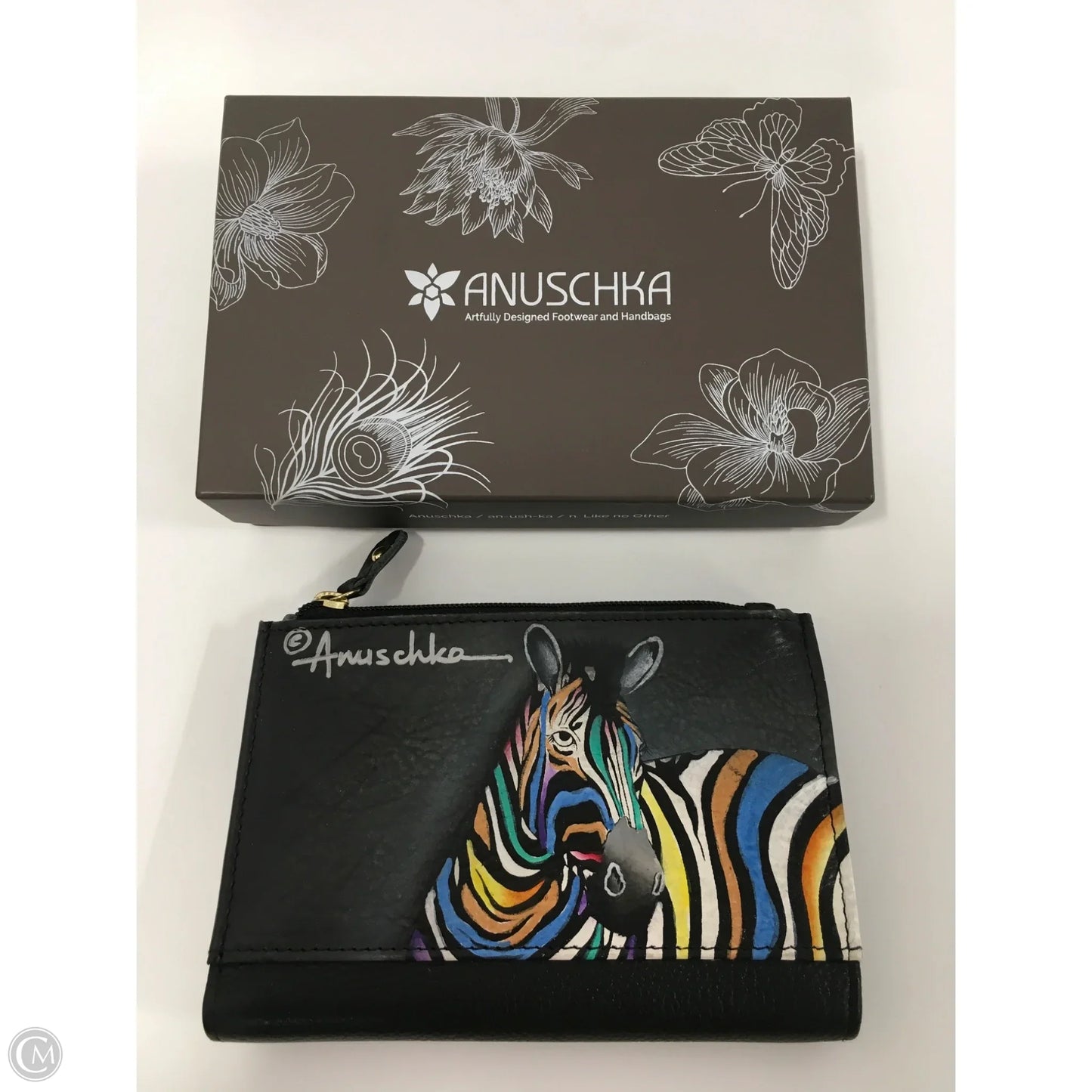 Wallet Leather By Anuschka, Size: Small