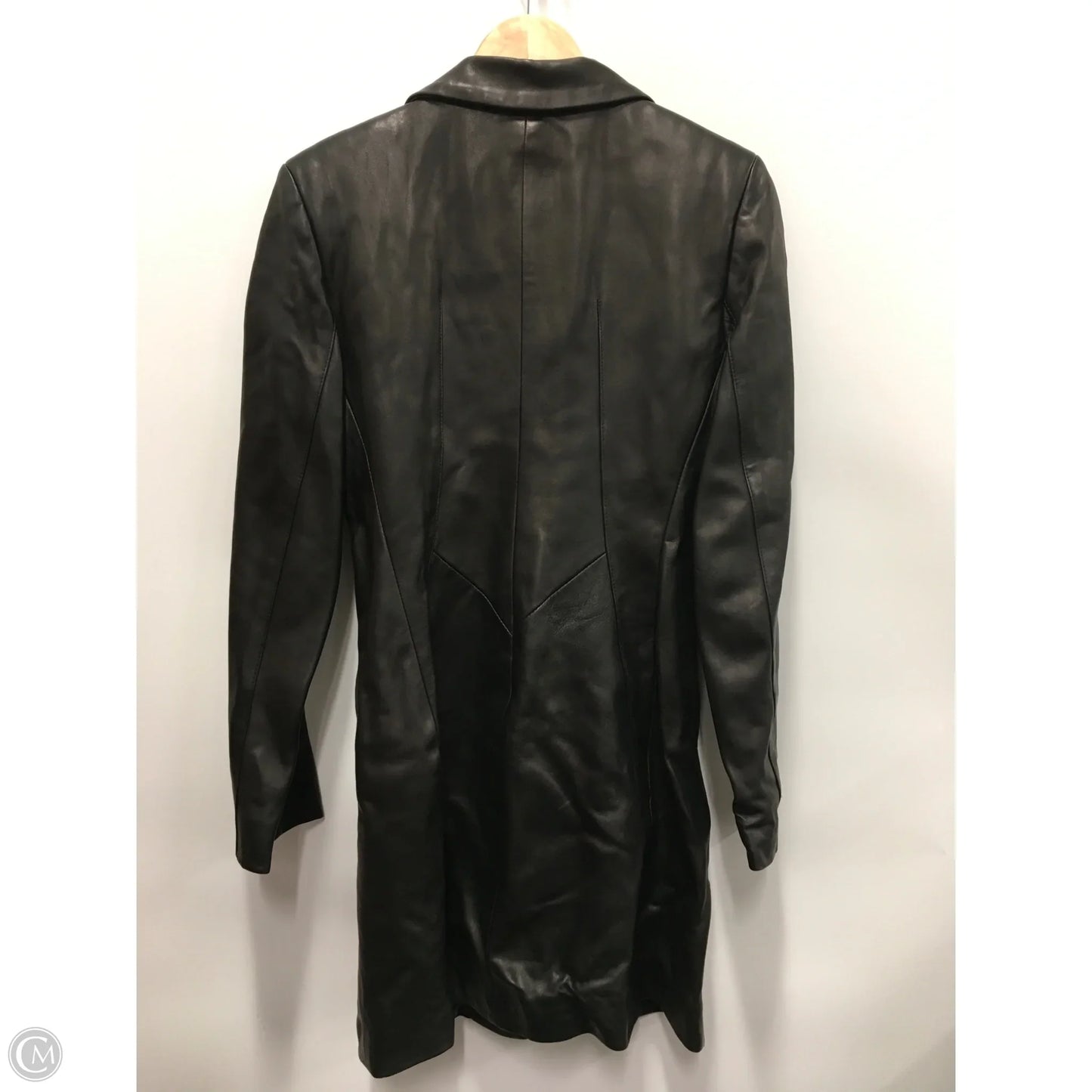 Coat Luxury Designer By St John Collection In Black, Size: S