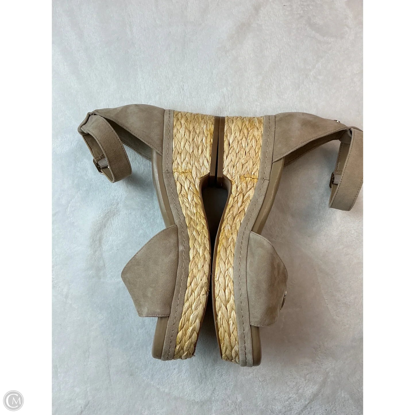 Sandals Heels Block By Vince Camuto In Cream, Size: 8.5