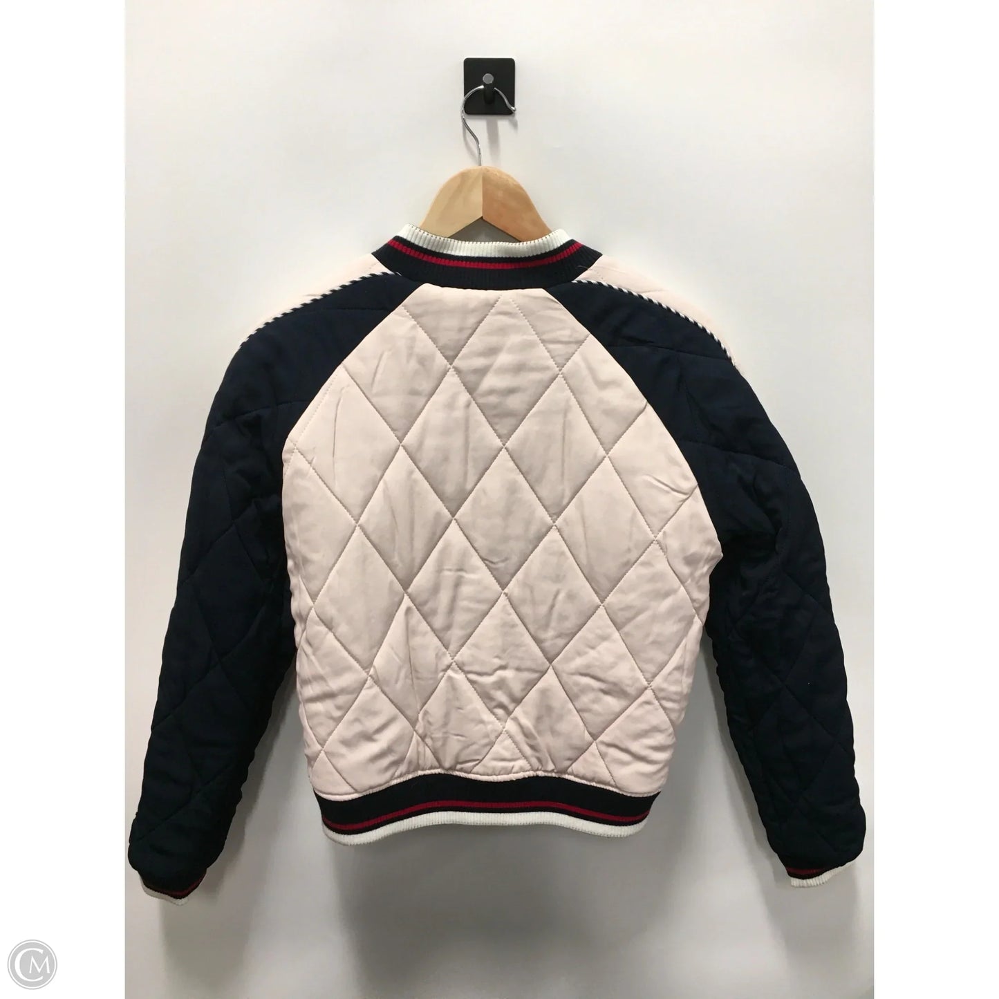 Jacket Designer By Sandro In Blue & Pink, Size: S