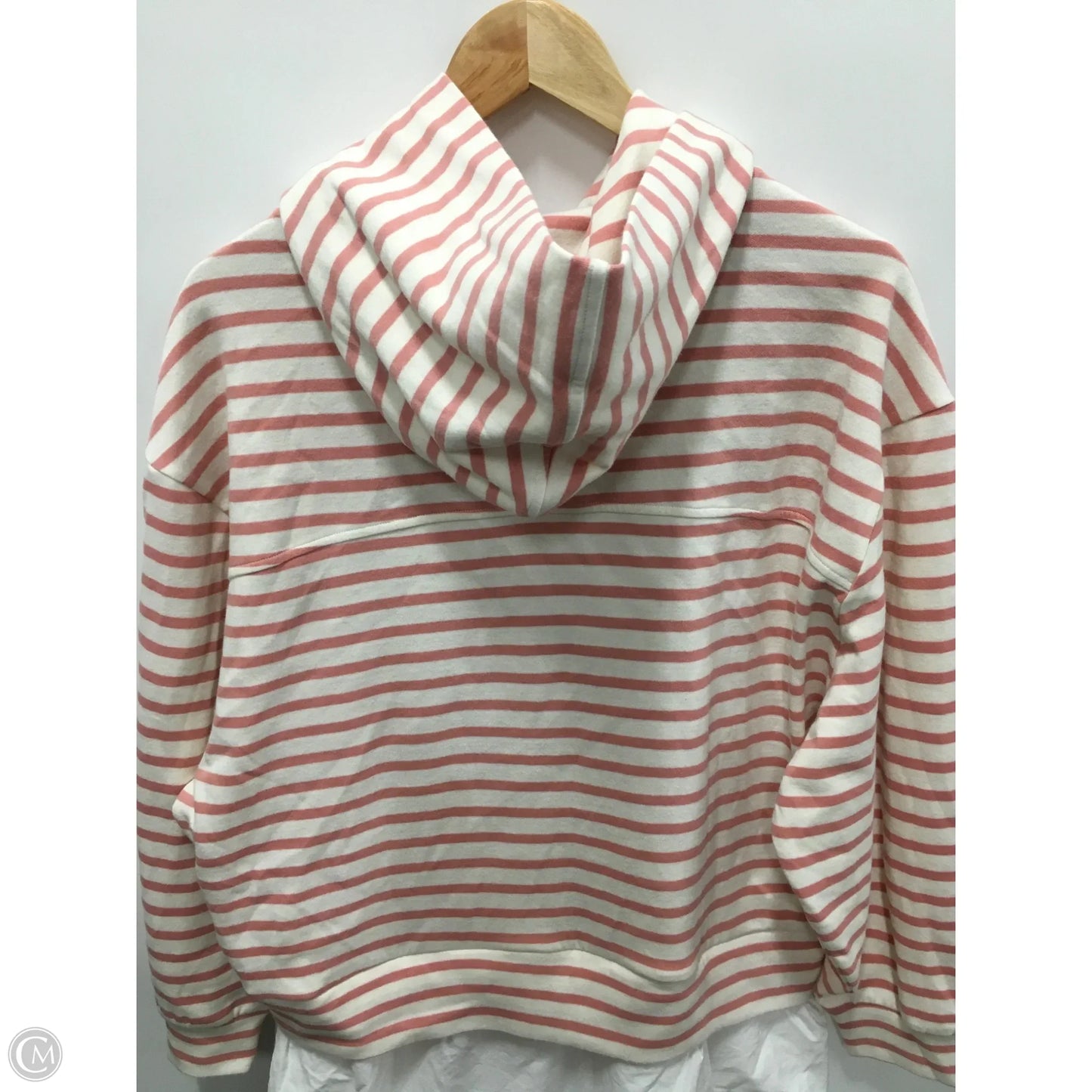 Sweatshirt Hoodie By Pilcro In Striped Pattern, Size: S