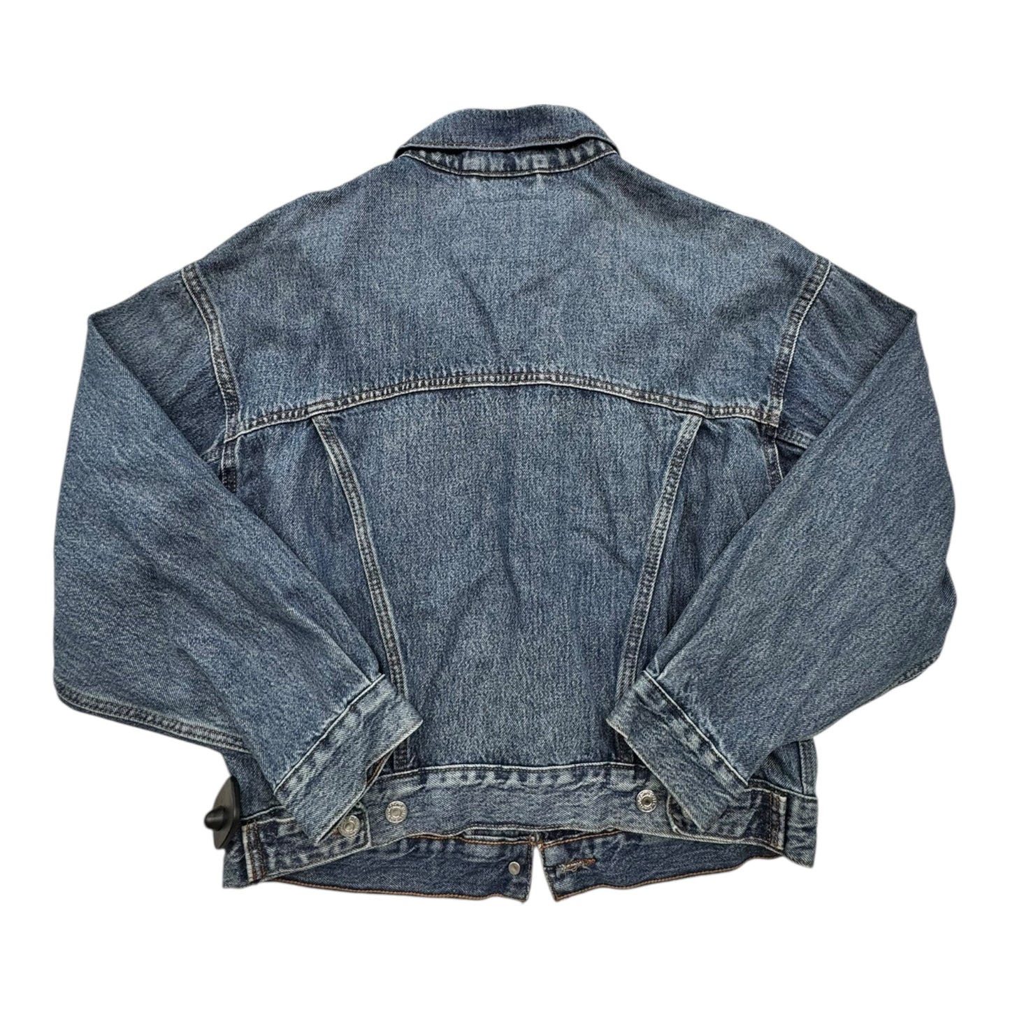 Jacket Denim By Levis In Blue Denim, Size:Xs