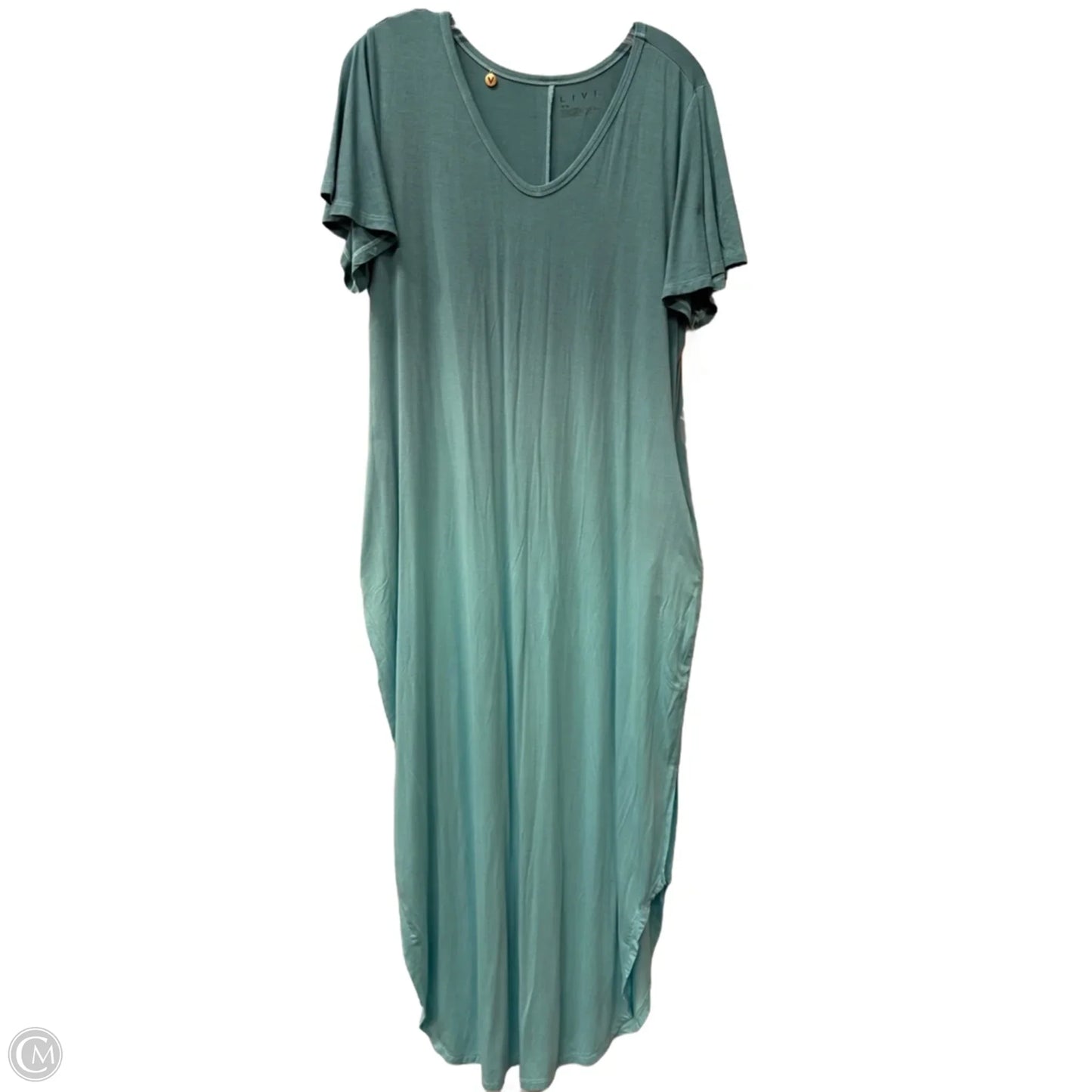Dress Casual Maxi By Livi Active In Blue, Size: Xl