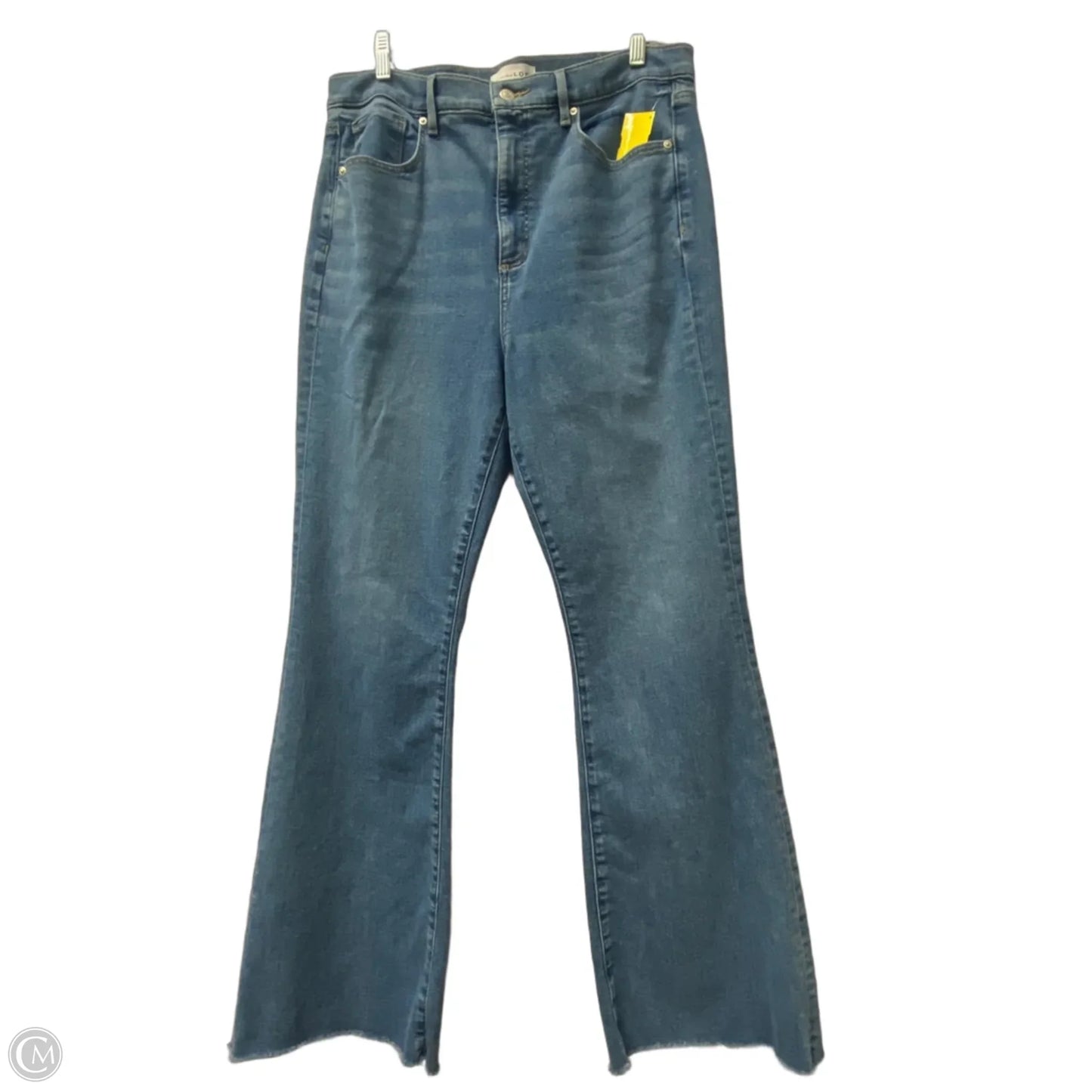 Jeans Flared By Loft In Blue, Size: 12