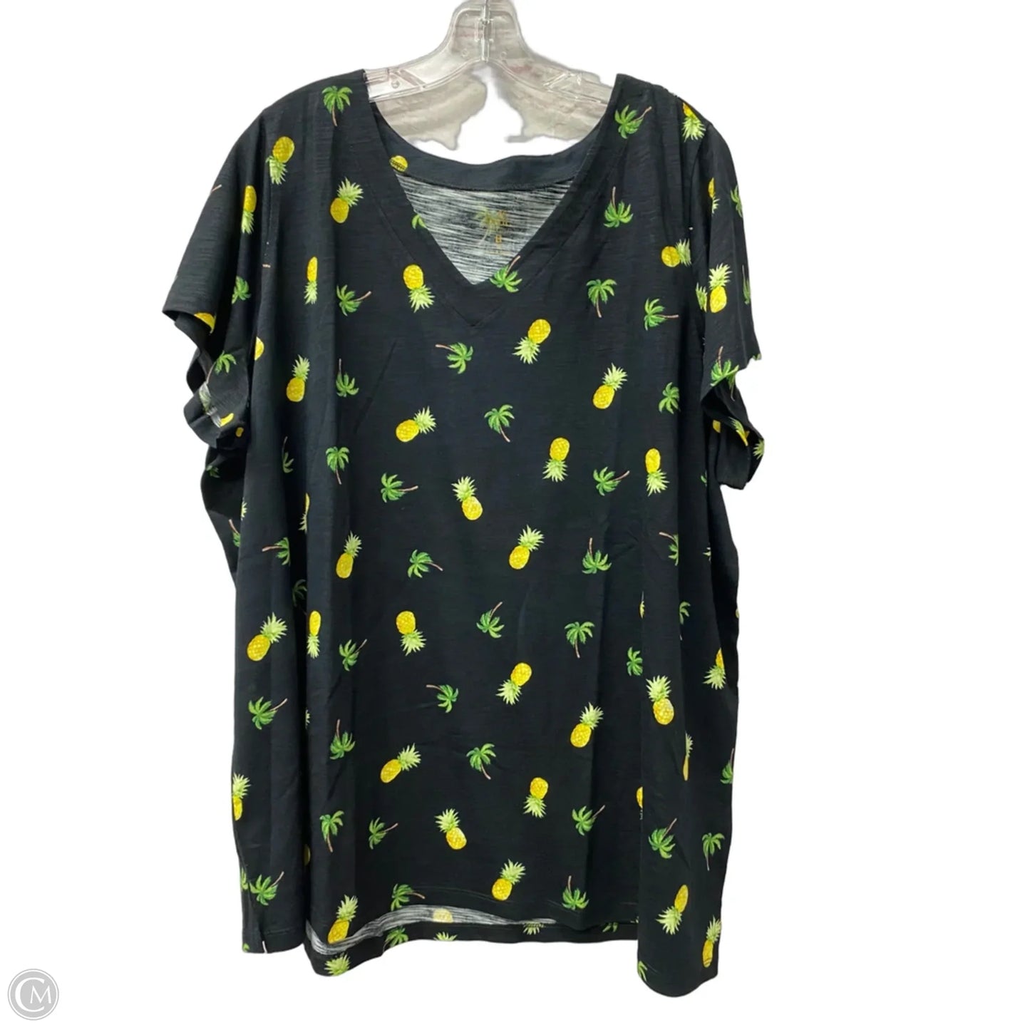 Top Short Sleeve Basic By Belle By Kim Gravel In Black, Size: 3x