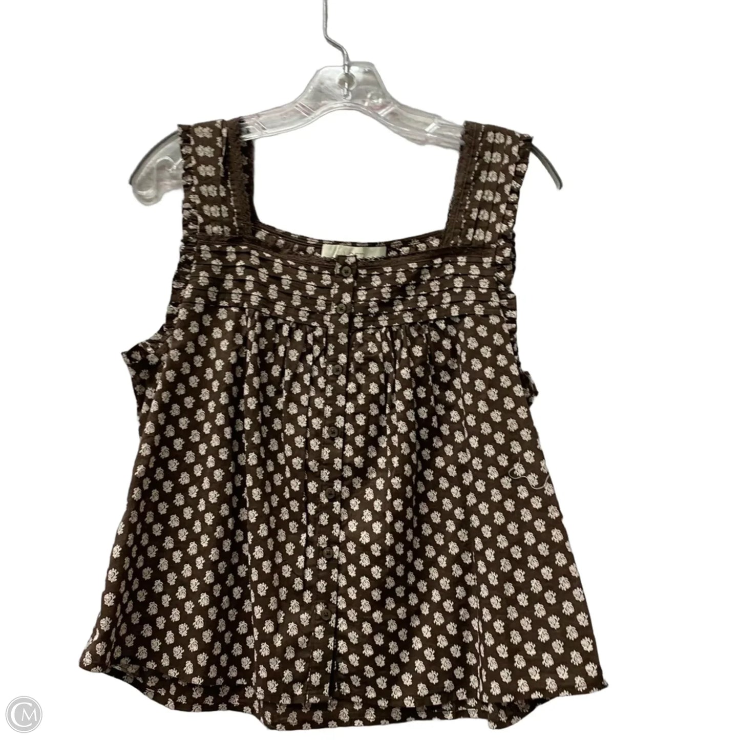 Top Sleeveless By Loft In Blue, Size: M