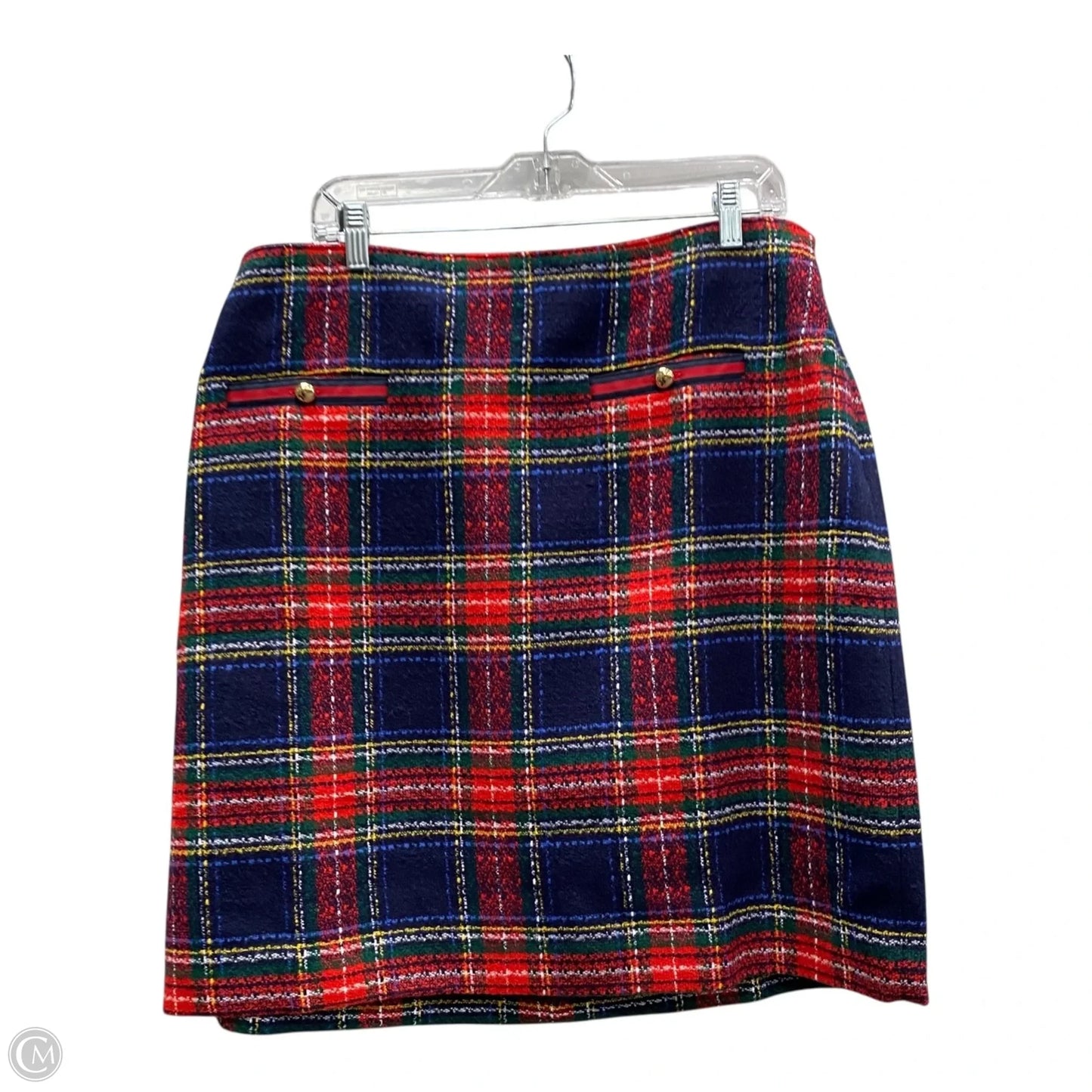 Skirt Mini & Short By Talbots In Blue & Red, Size: 14