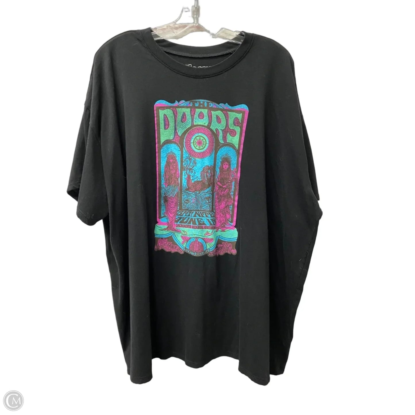 Top Short Sleeve By Cme In Black, Size: 2x