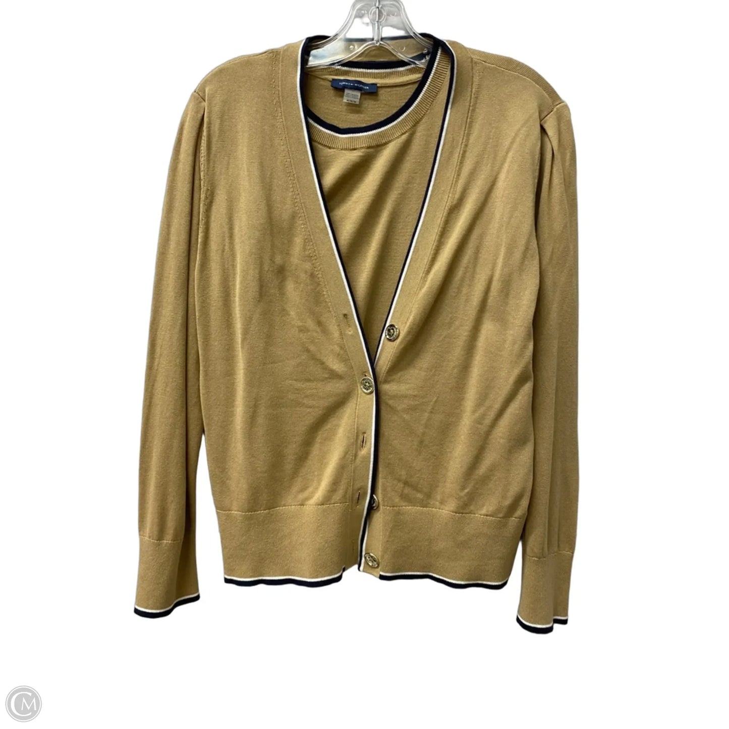 Sweater 2pc By Tommy Hilfiger In Tan, Size: M
