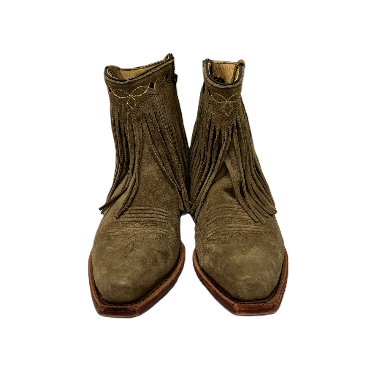 Boots Western By J.B. Dillon- Leather In Brown, Size: 8