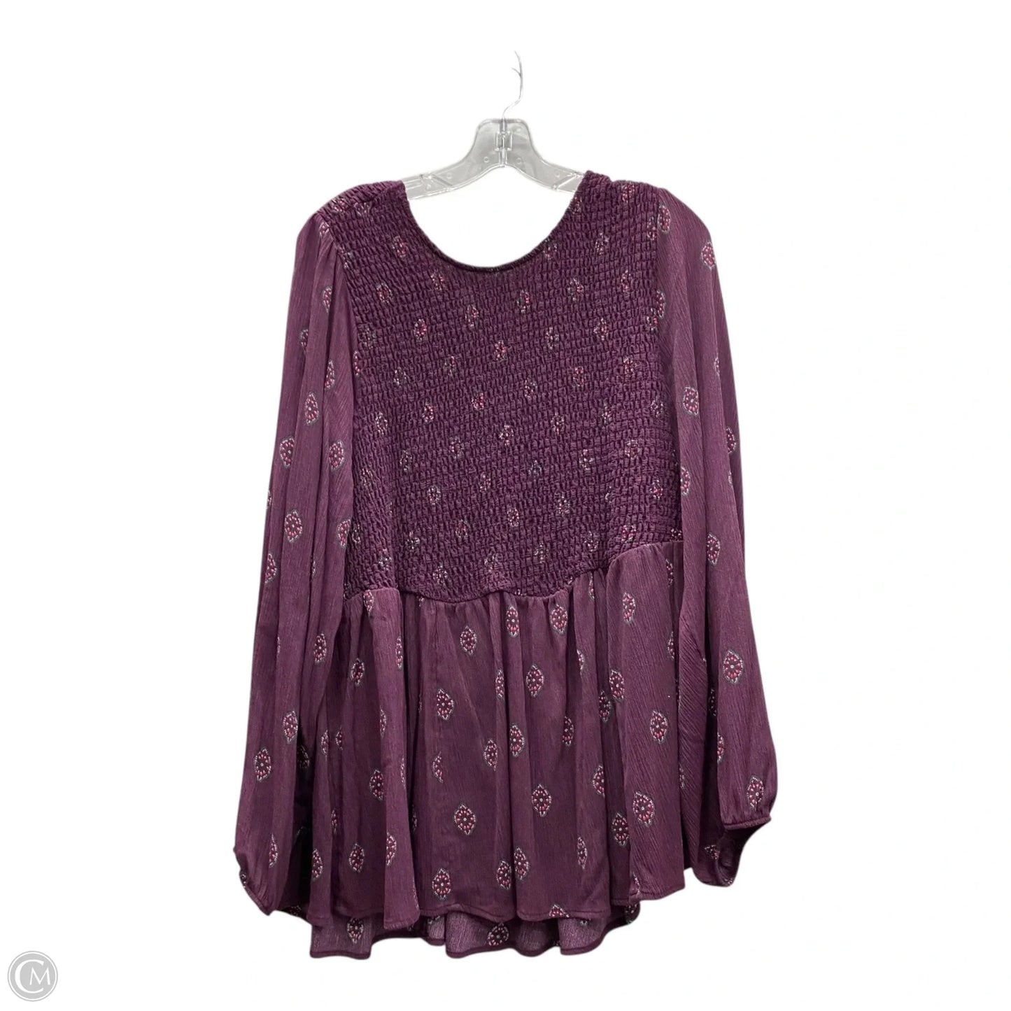 Top Long Sleeve By Torrid In Purple, Size: 3x