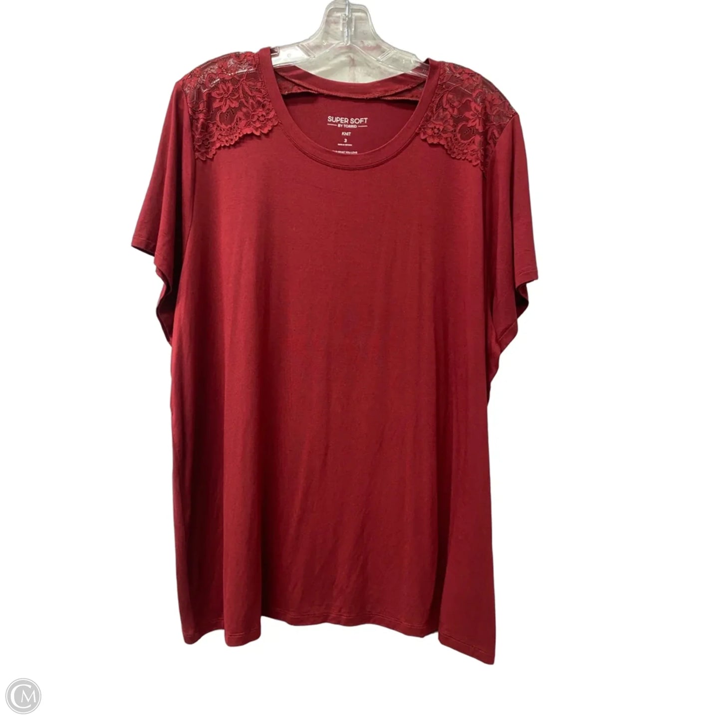 Top Short Sleeve By Torrid In Red, Size: 3x