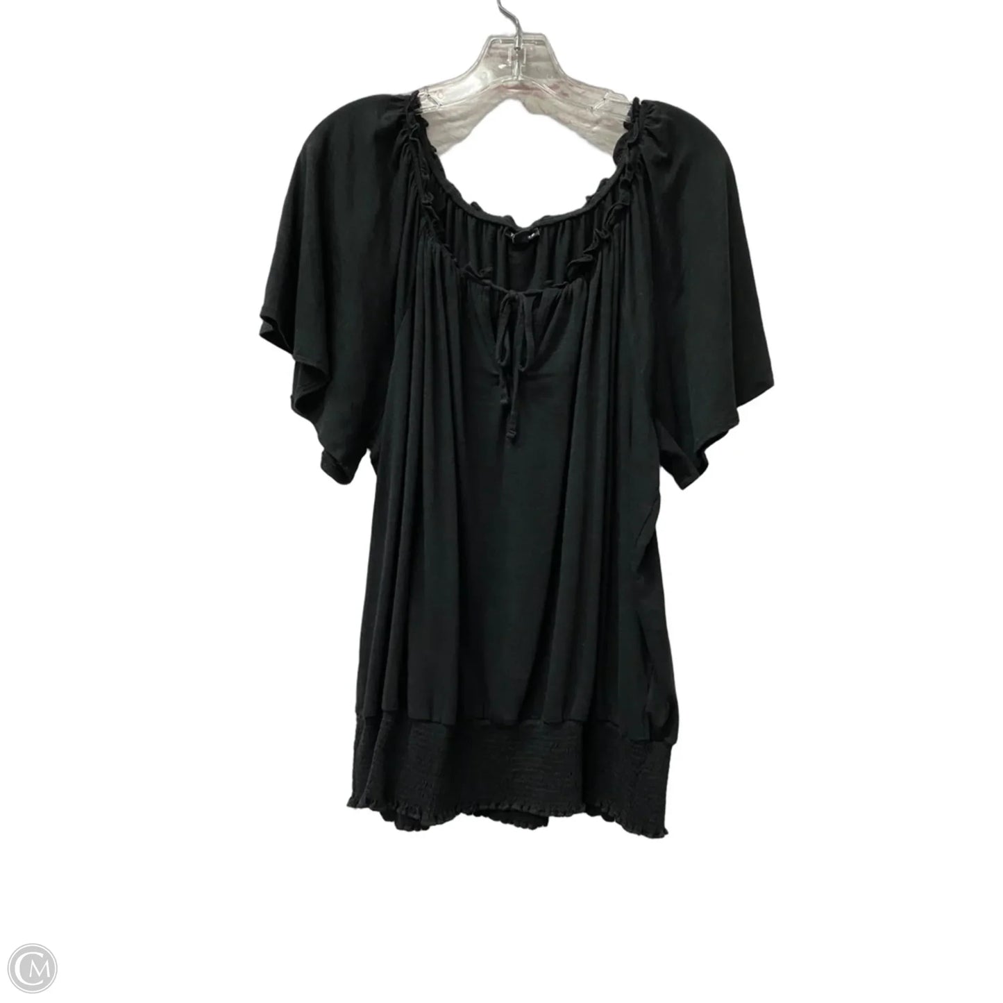 Top Short Sleeve By Torrid In Black, Size: 2x