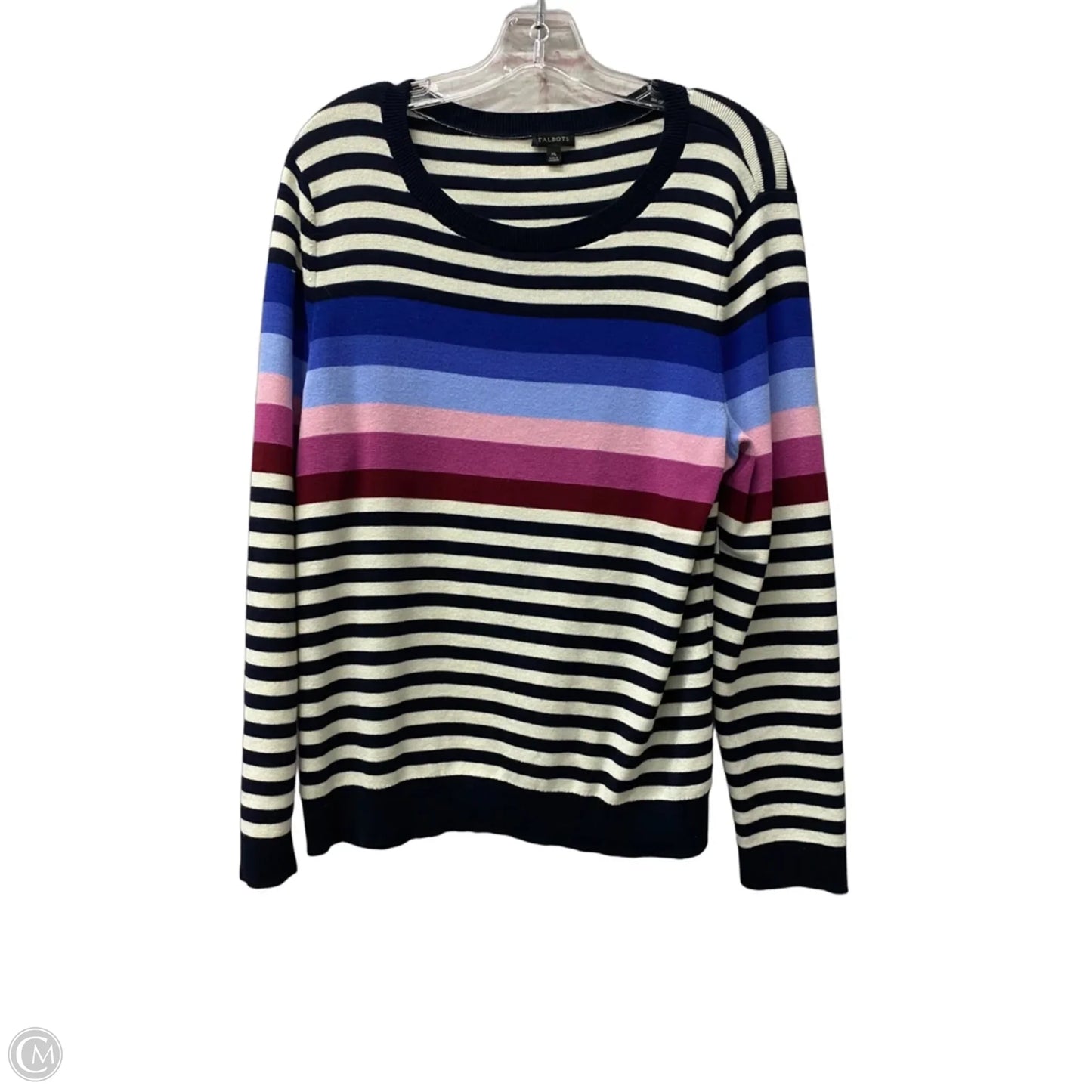 Sweater By Talbots In Blue, Size: Xl