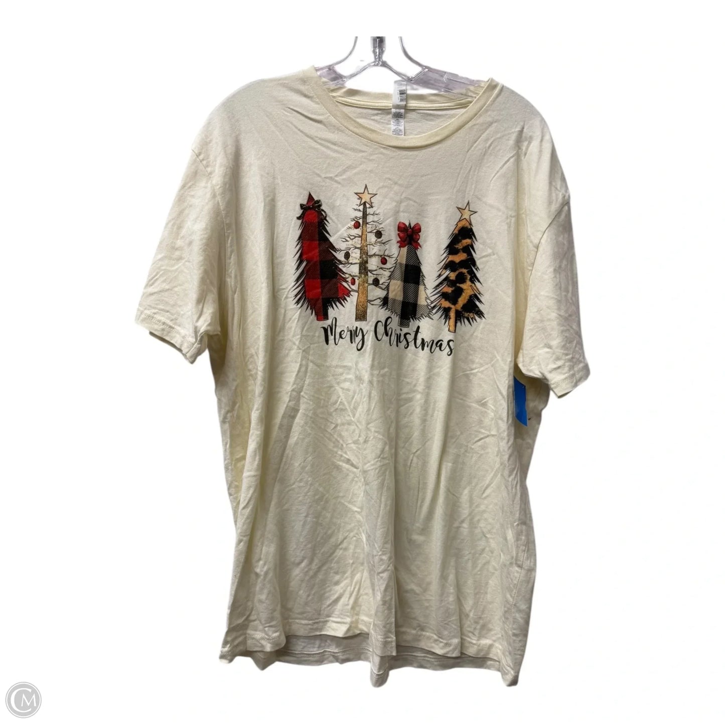 Top Short Sleeve By Next Level In Cream, Size: Xl