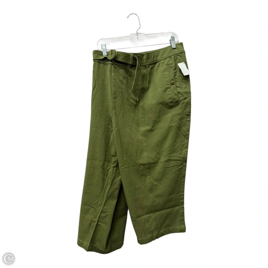 Capris By Any Body In Green, Size: 22P