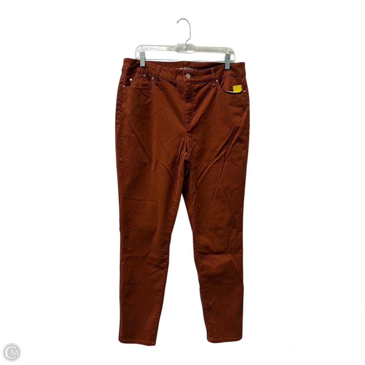 Jeans Jeggings By Chicos In Orange, Size: 14