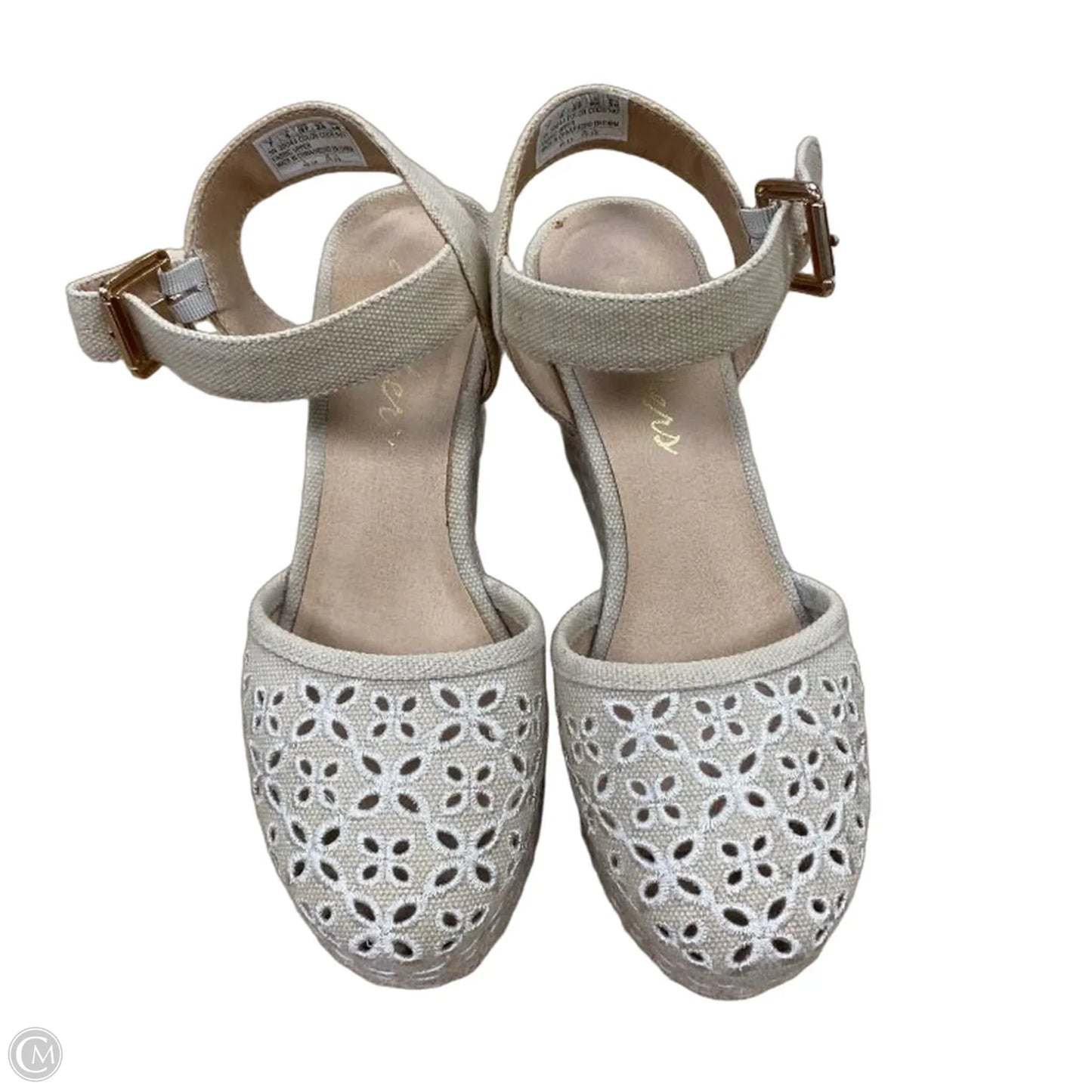 Shoes Heels Wedge By Skechers In Tan, Size: 7