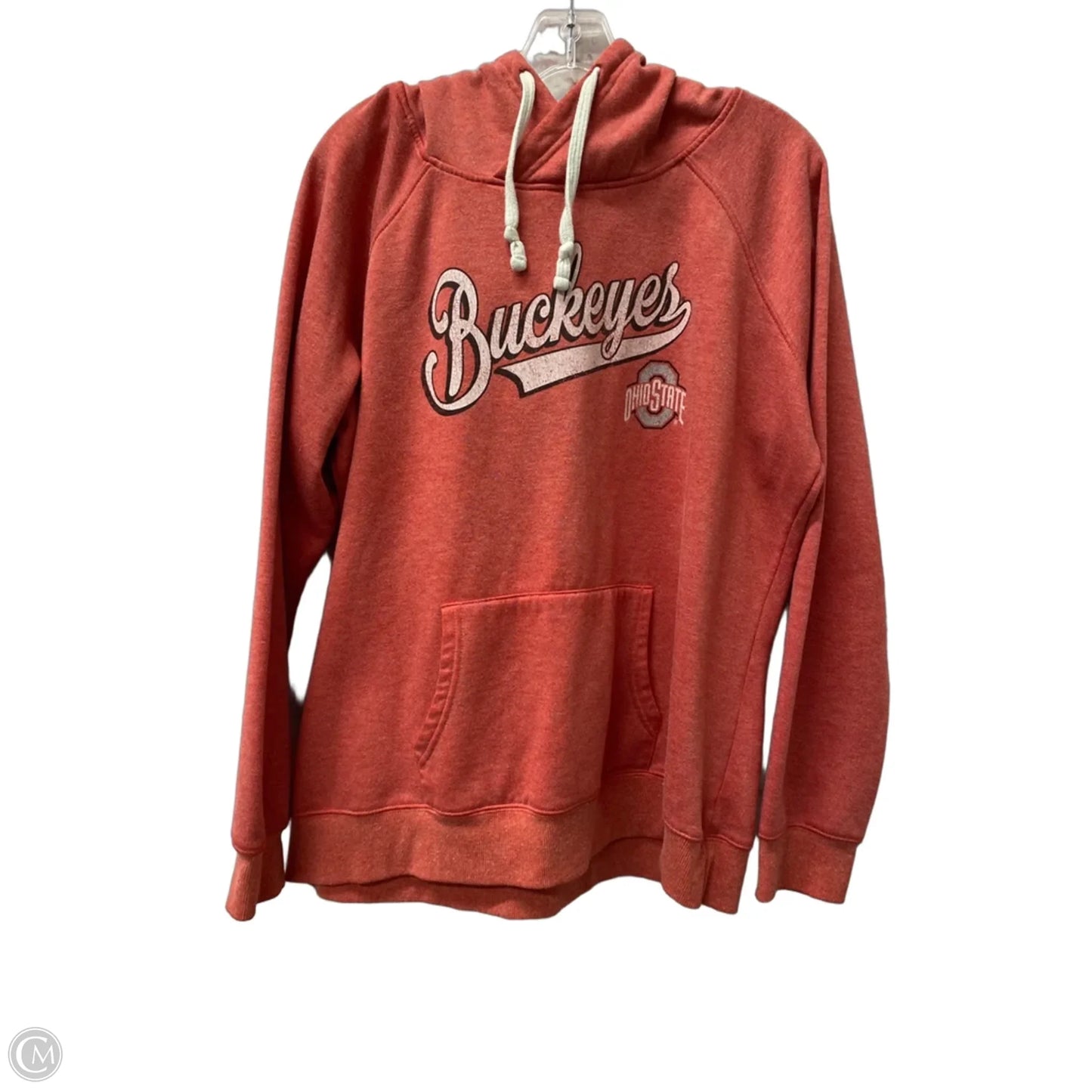Athletic Sweatshirt Hoodie By Ohio state In Red, Size: 1x
