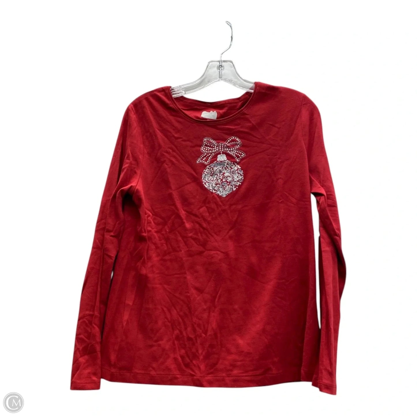 Top Long Sleeve Basic By In Red, Size: M