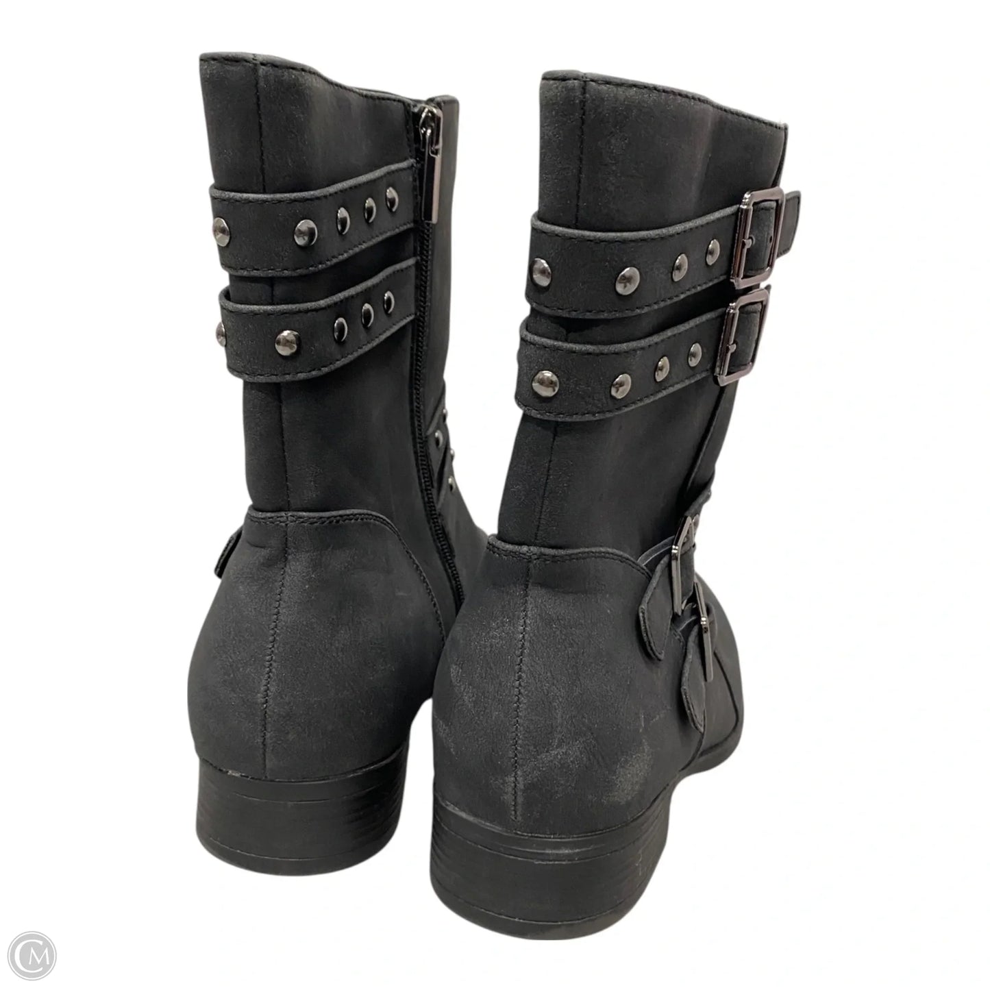 Boots Ankle Flats By Cme In Black, Size: 12