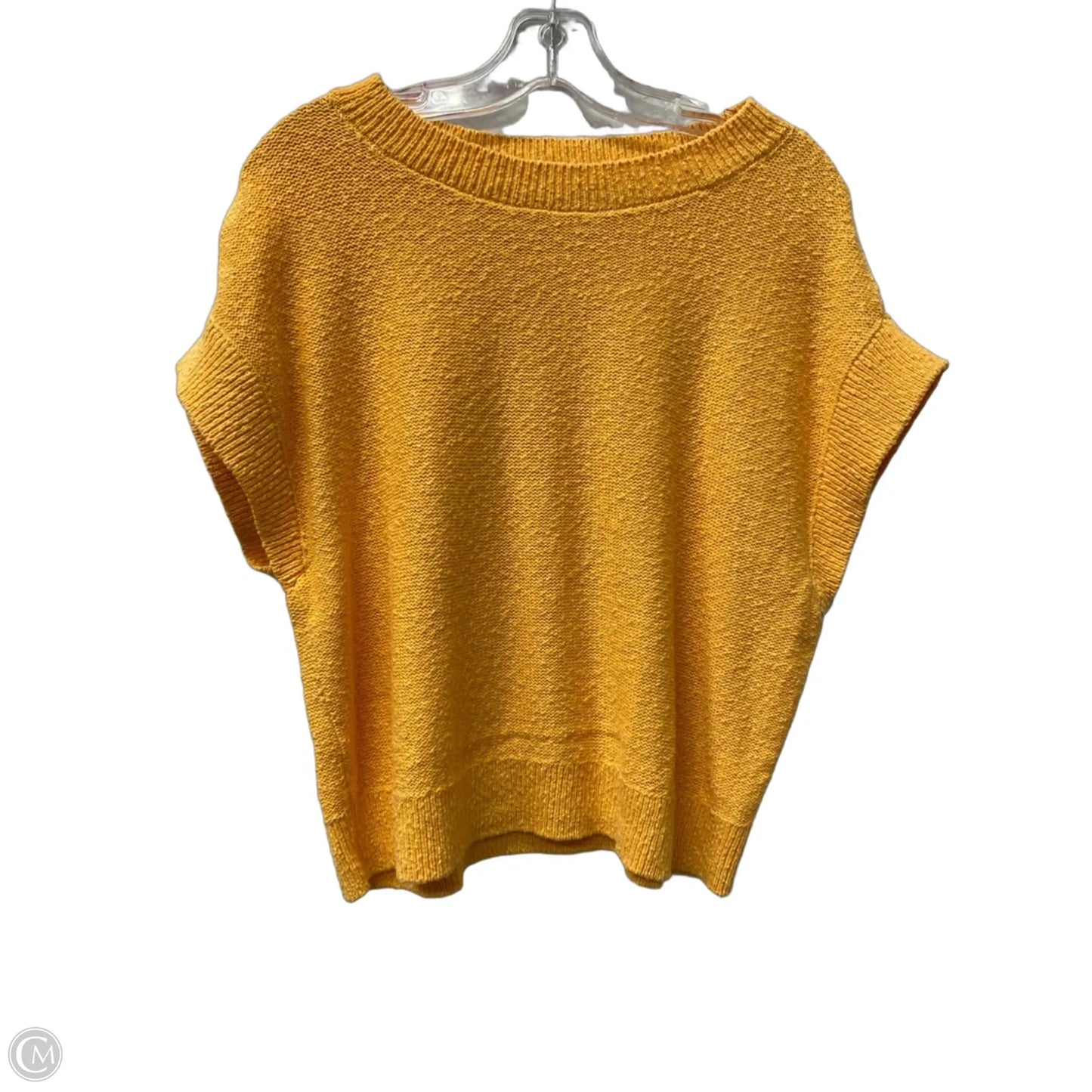 Top Short Sleeve By Loft In Orange, Size: S