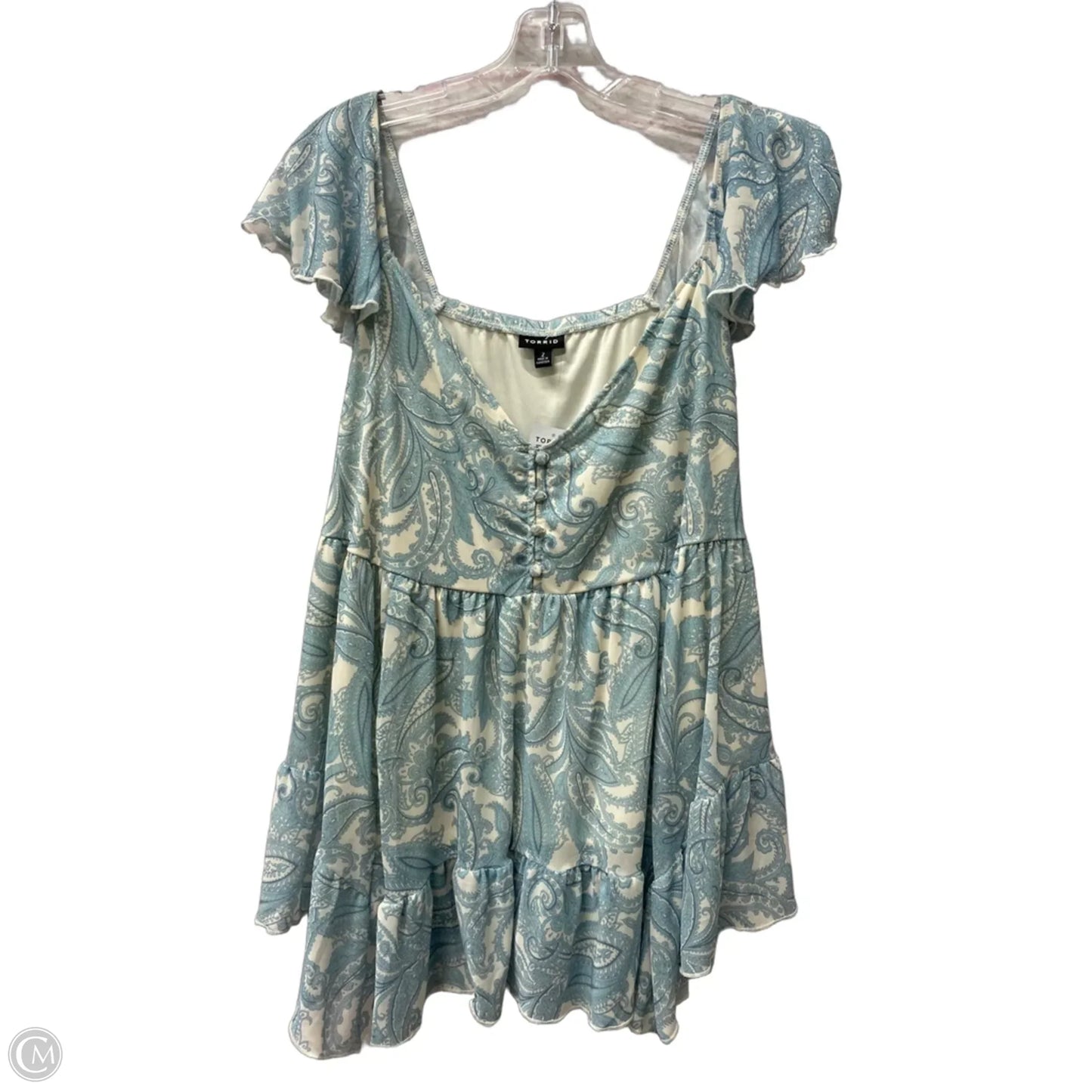 Top Sleeveless By Torrid In Blue, Size: 2x