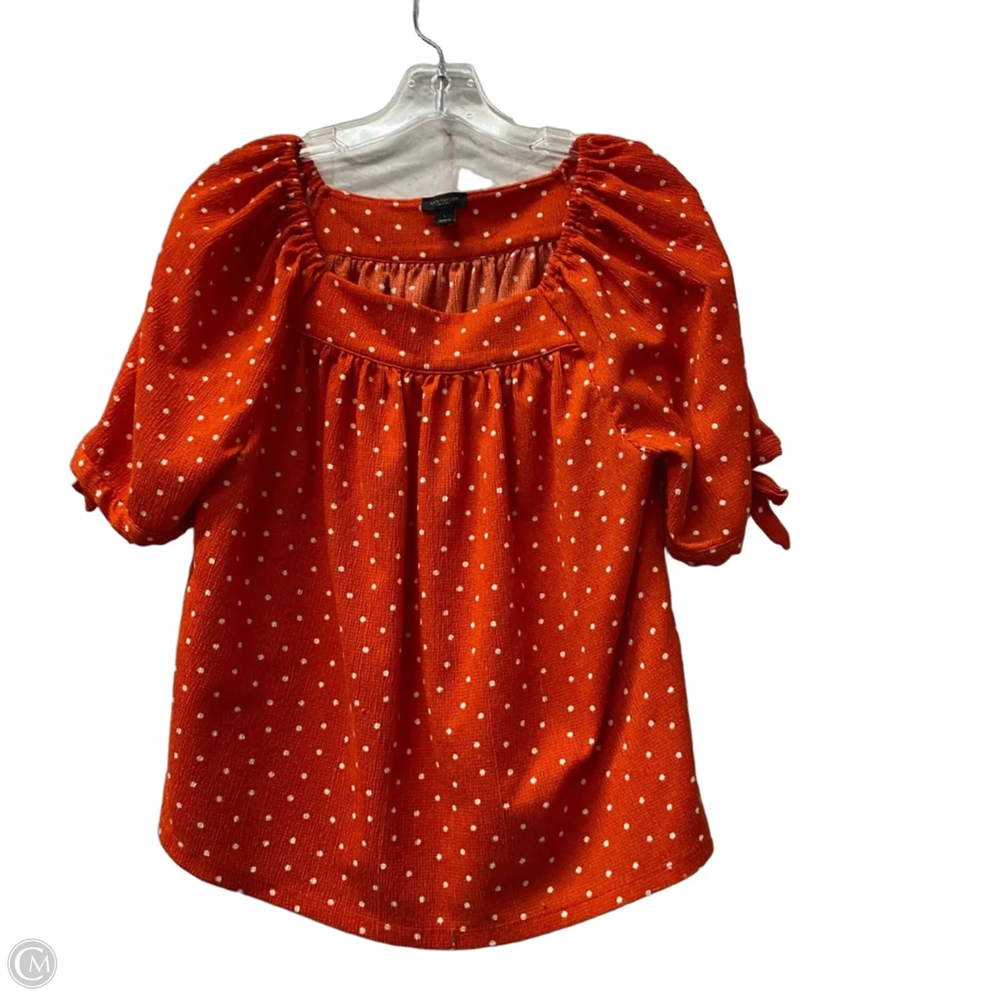Top Short Sleeve By Ann Taylor In Red, Size: L