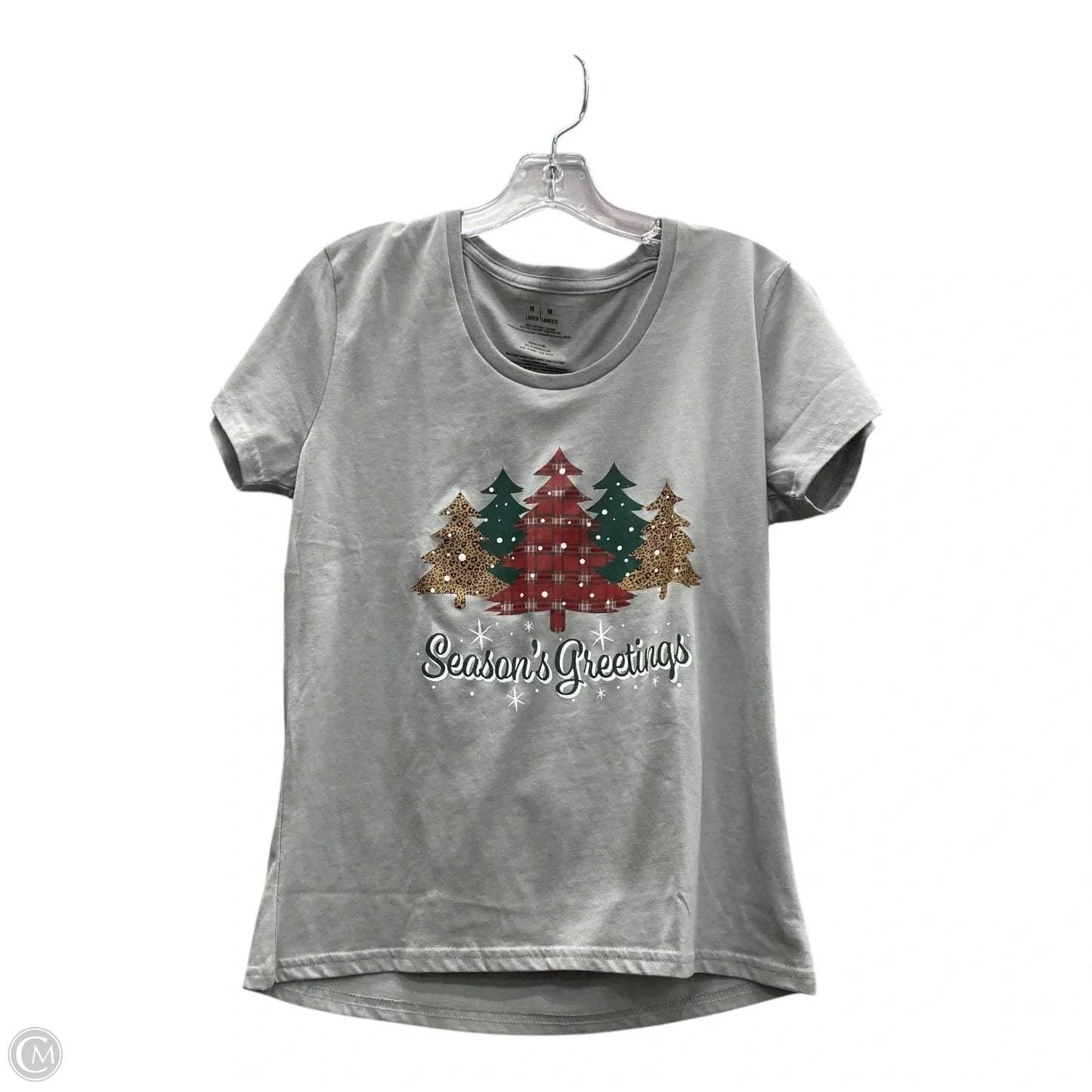 Top Short Sleeve In Grey, Size: M