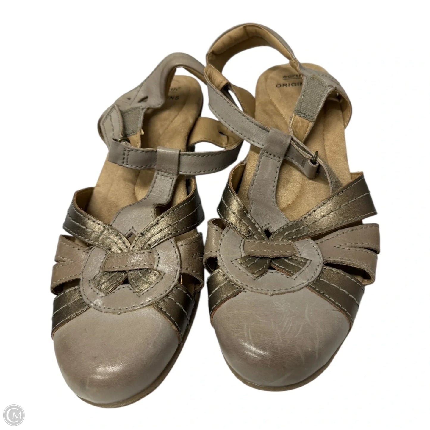 Sandals Flats By Earth In Taupe, Size: 9.5