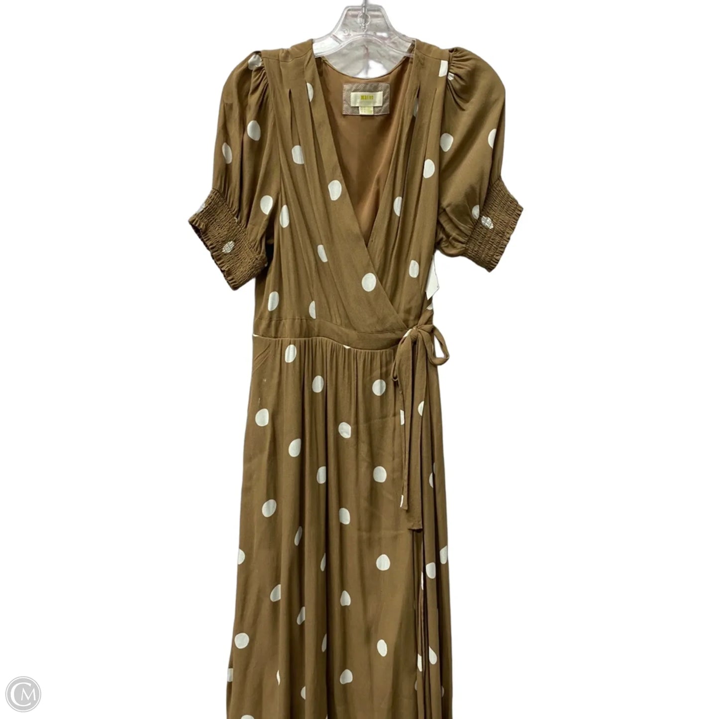 Dress Casual Maxi By Maeve In Brown & White, Size: Xl