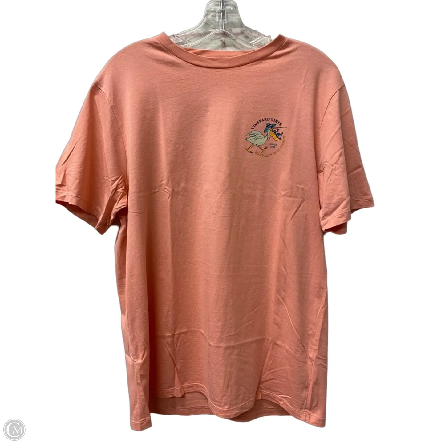 Top Short Sleeve By Vineyard Vines In Pink, Size: M