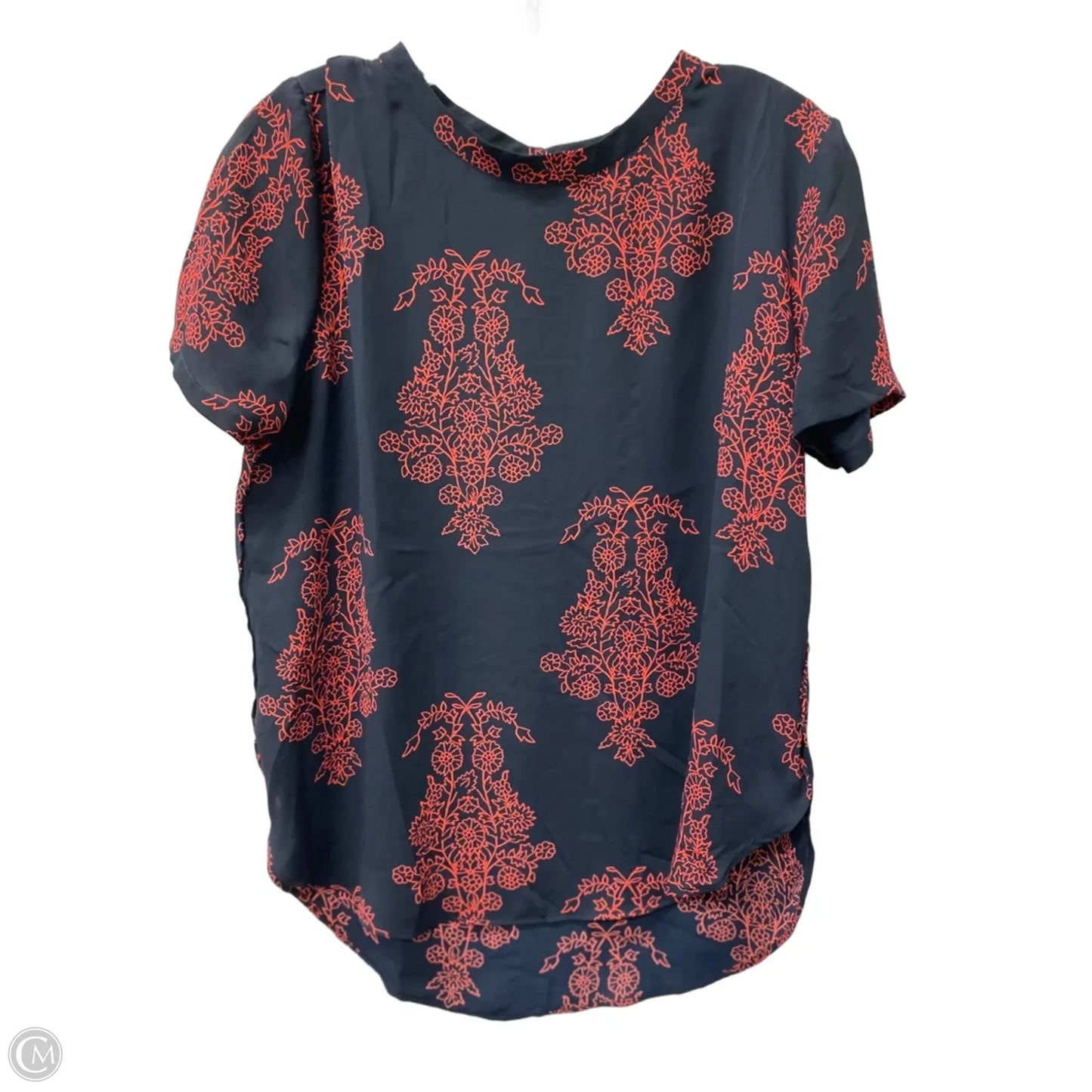 Top Short Sleeve By Loft In Blue, Size: M