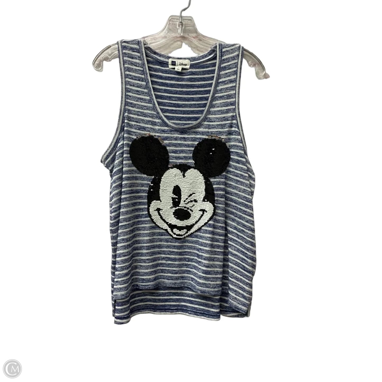 Top Sleeveless By Gap In Blue, Size: L
