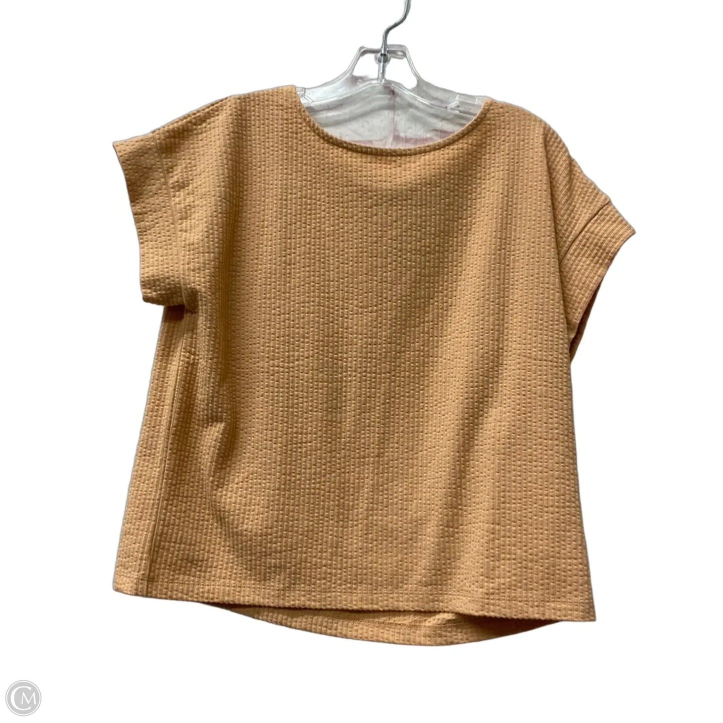 Top Short Sleeve By Madewell In Peach, Size: M