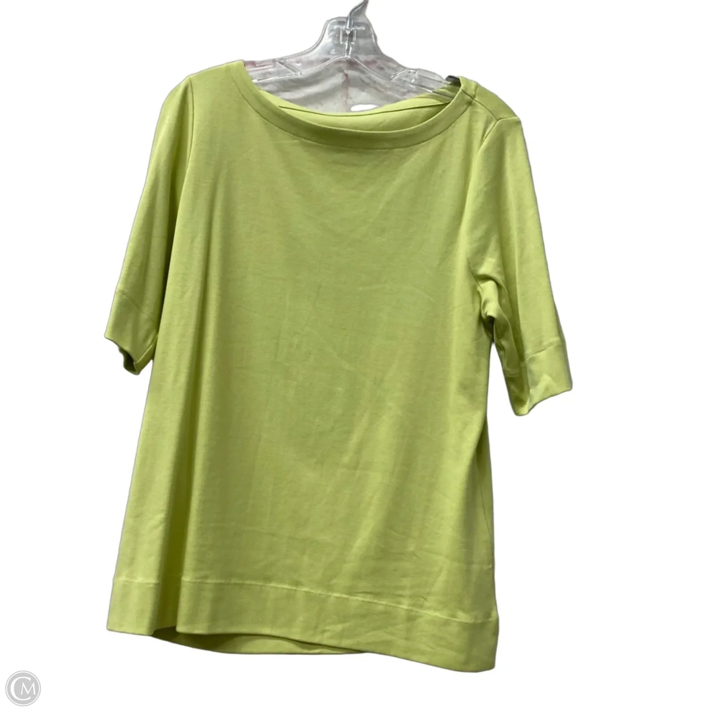 Top Short Sleeve By Chicos In Green, Size: L