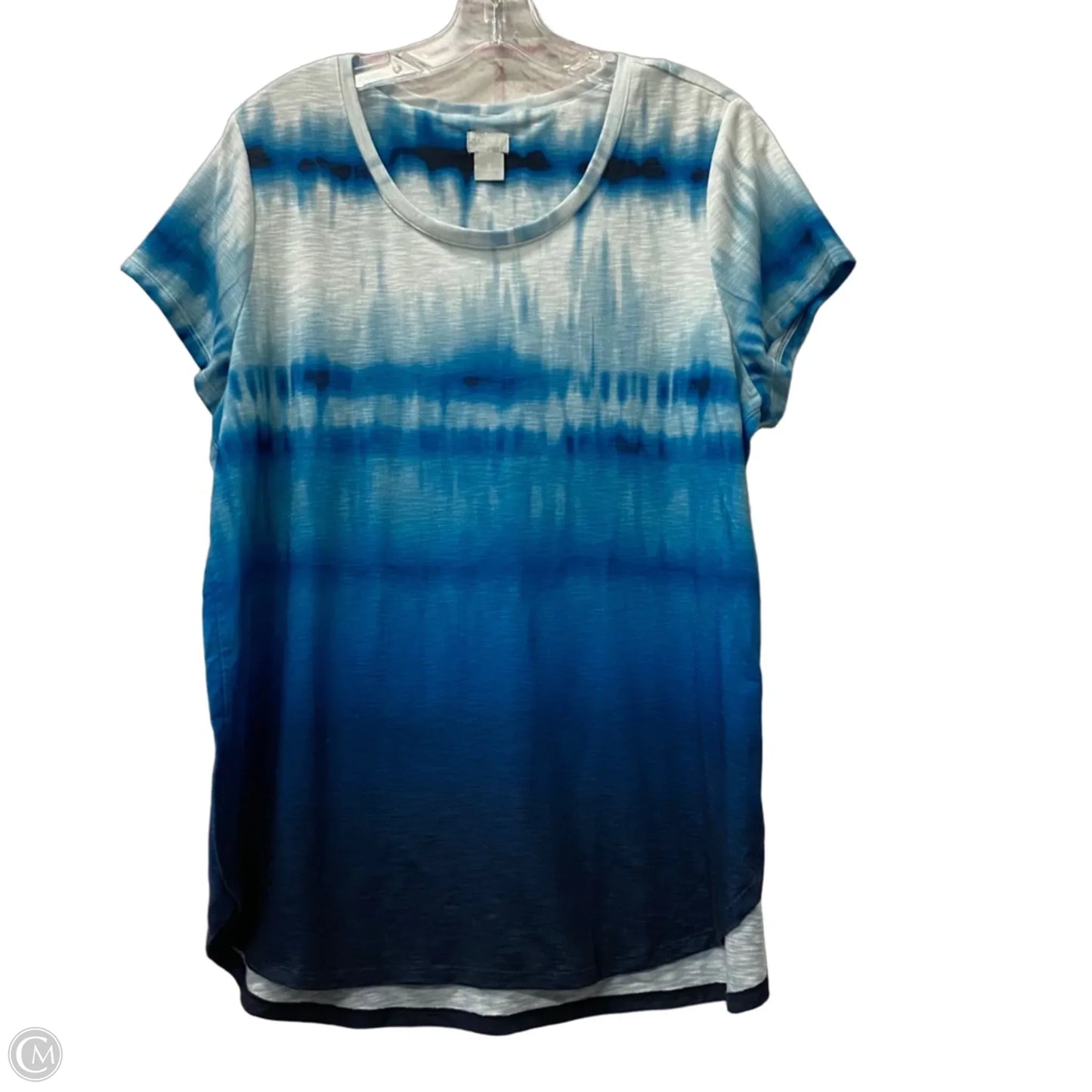 Top Short Sleeve By Chicos In Blue, Size: Xl