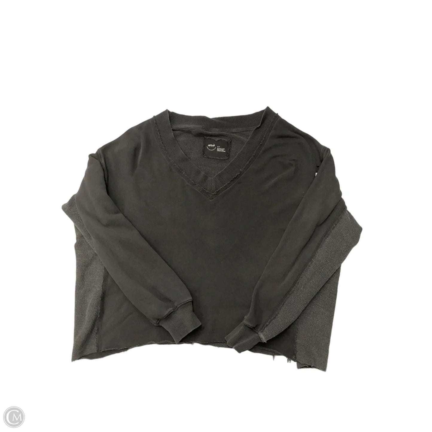 Sweatshirt Crewneck By Aerie In Grey, Size: S