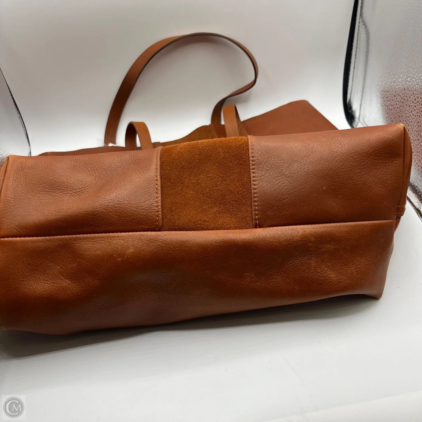 Handbag Leather By Madewell, Size: Large