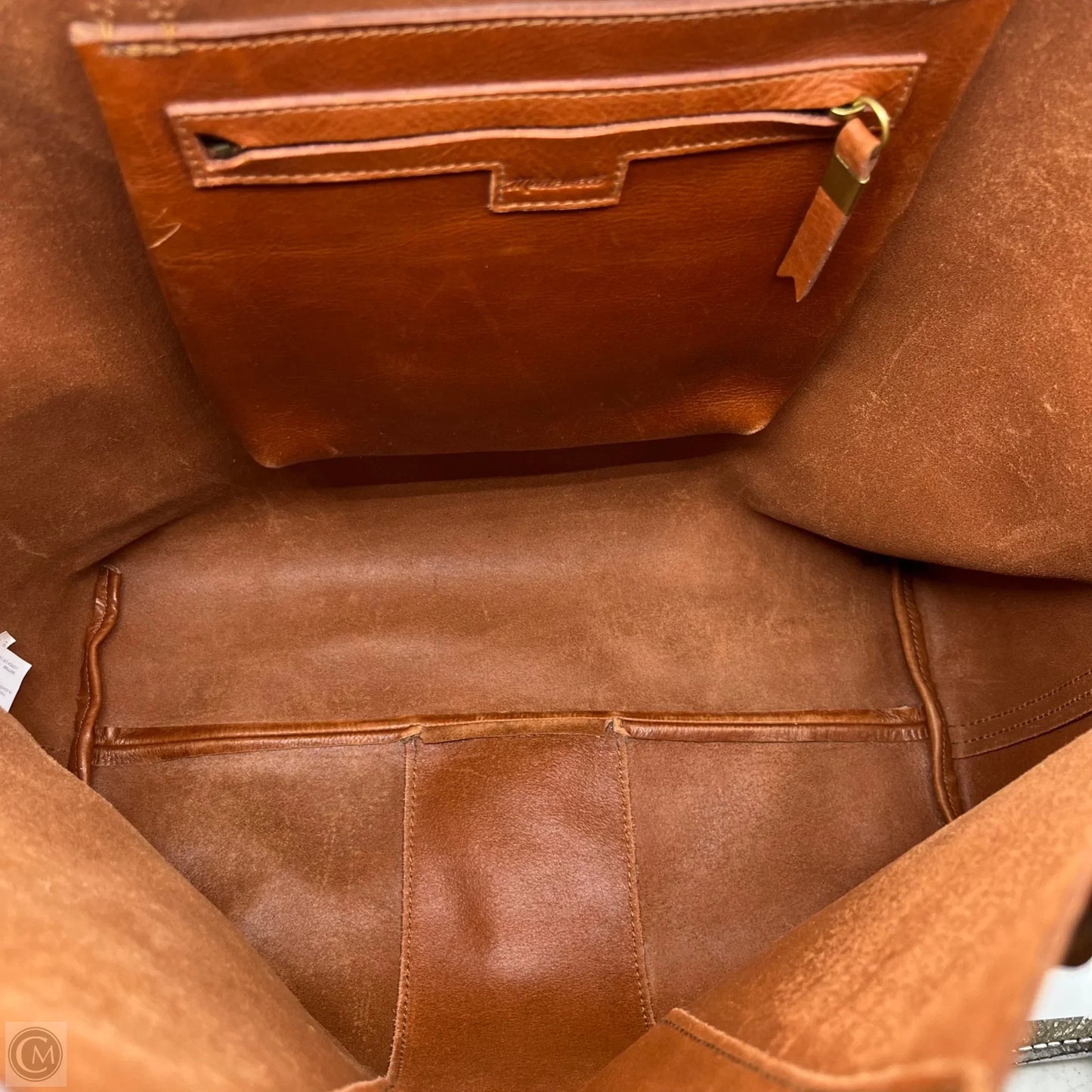 Handbag Leather By Madewell, Size: Large