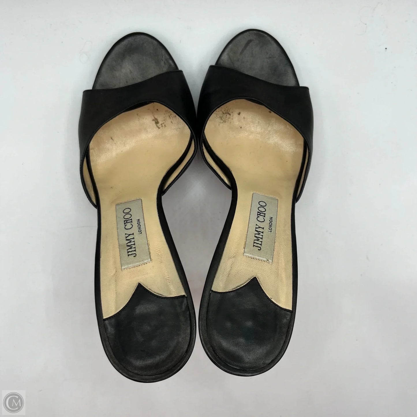 Shoes Luxury Designer By Jimmy Choo In Black, Size: 9.5