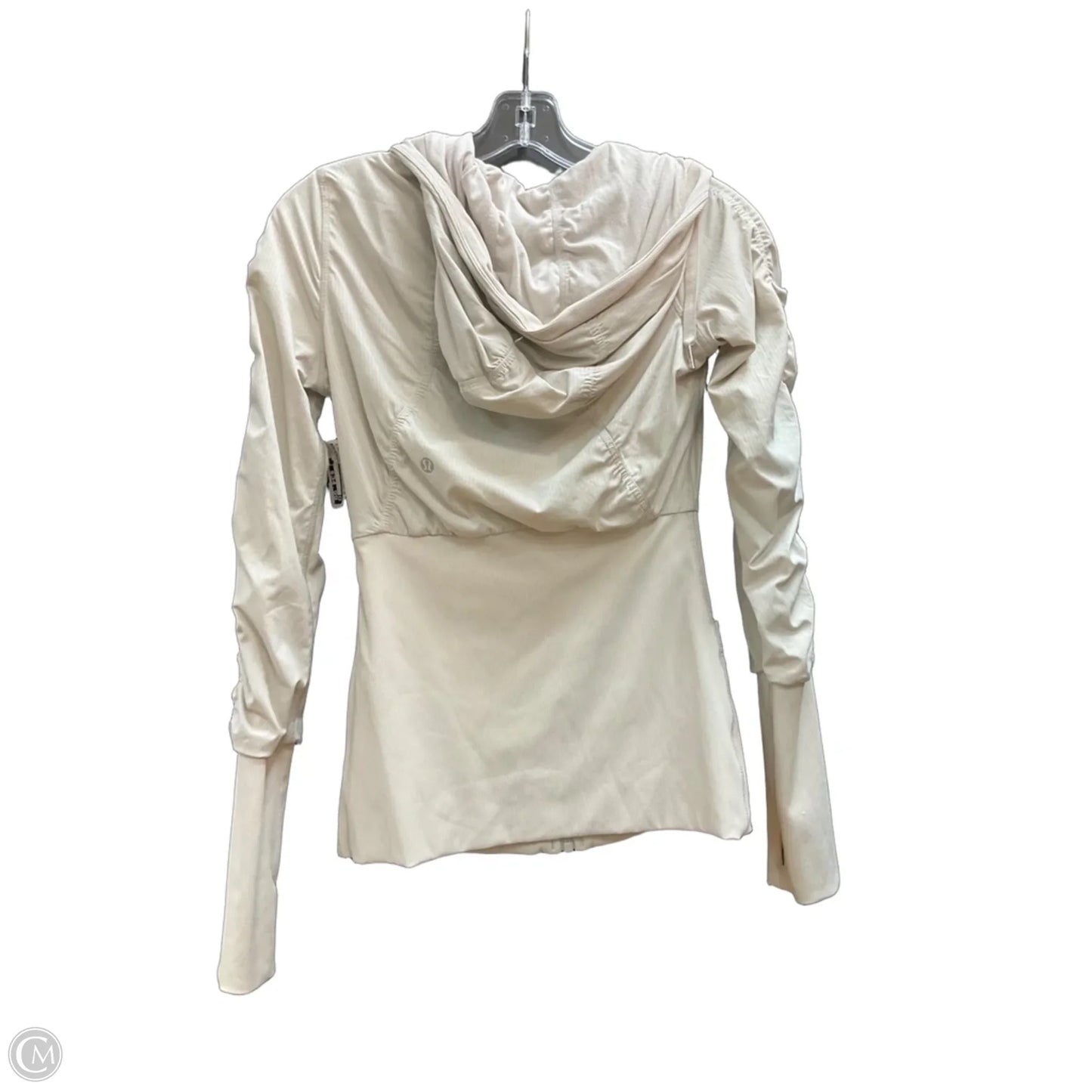 Athletic Jacket By Lululemon In Cream, Size: S