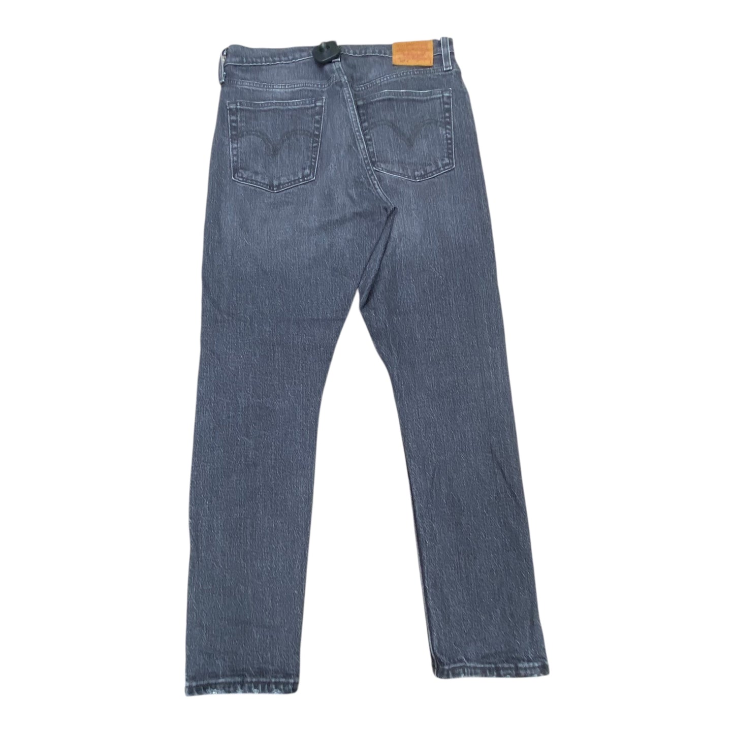 Jeans Straight By Levis In Grey Denim, Size:4