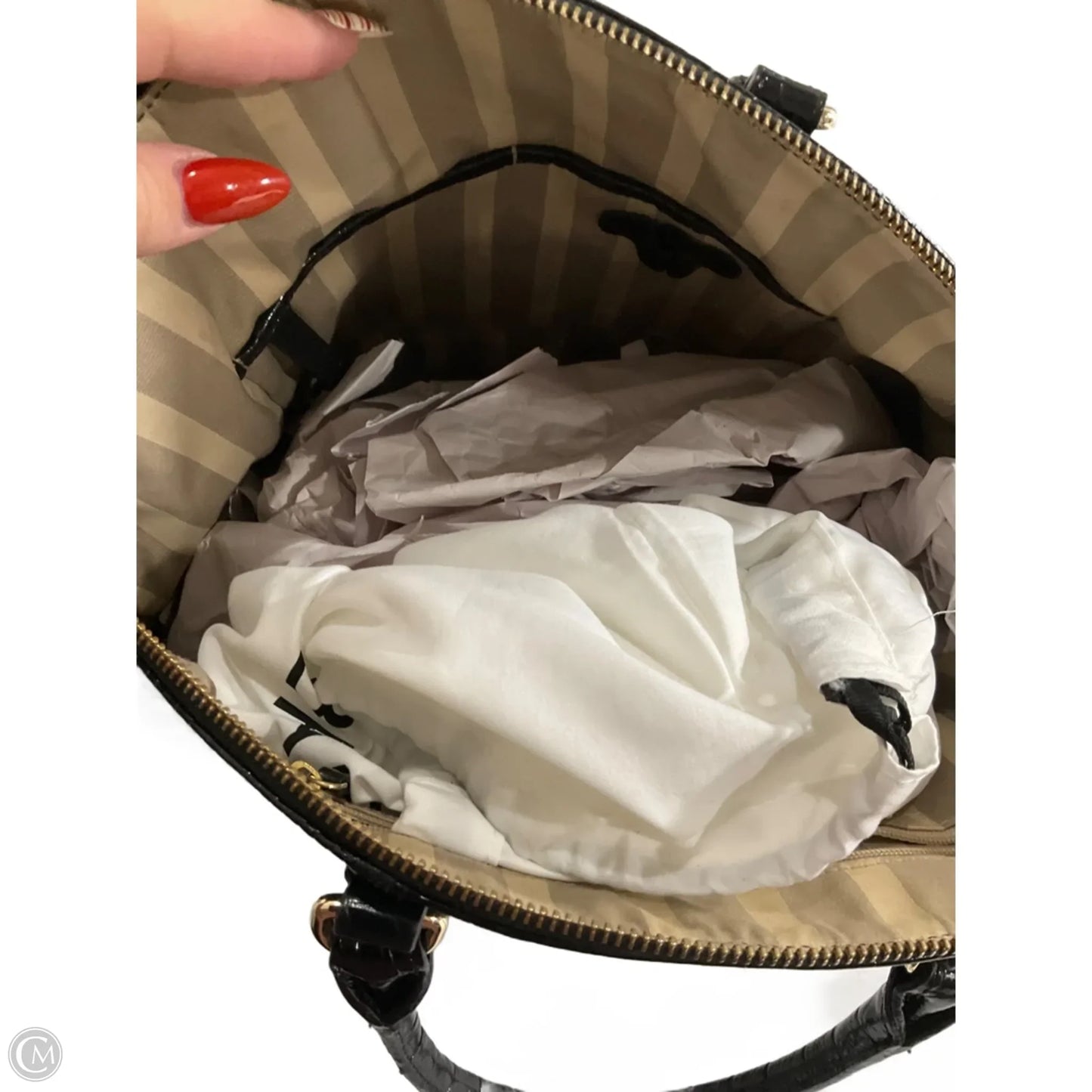 Handbag Designer By Brahmin, Size: Medium