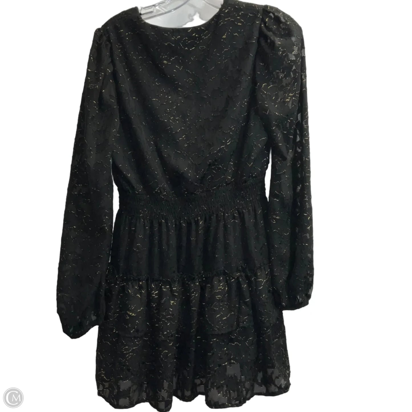 Dress Casual Short By Altard State In Black & Gold, Size: S